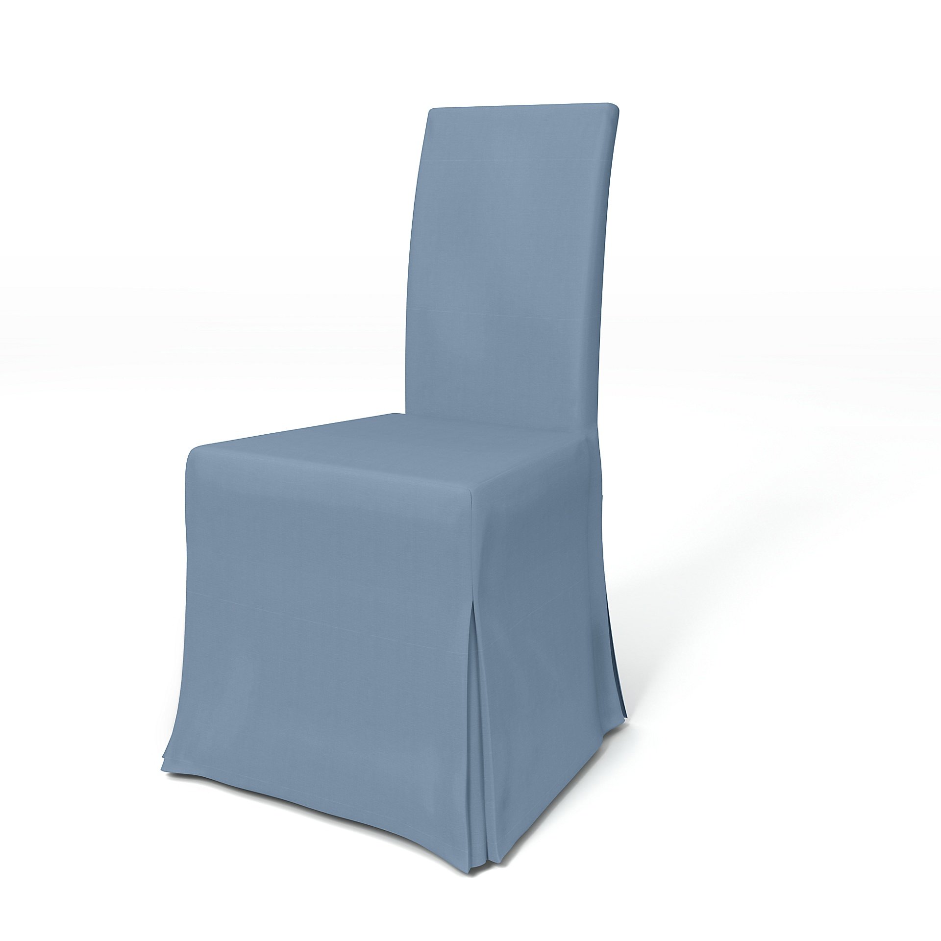 IKEA - Harry Dining Chair Cover, Dusty Blue, Cotton - Bemz