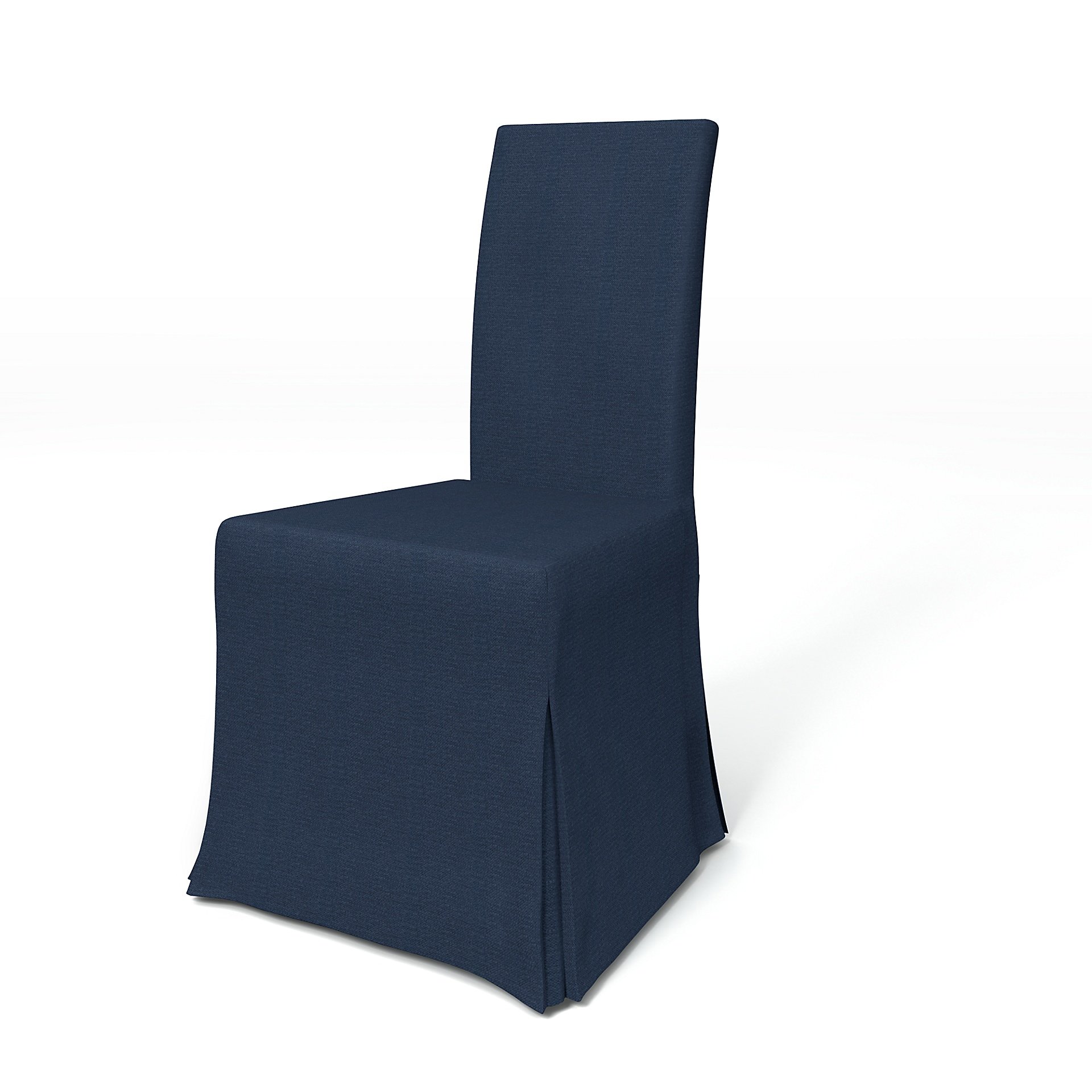 IKEA - Harry Dining Chair Cover, Navy Blue, Linen - Bemz