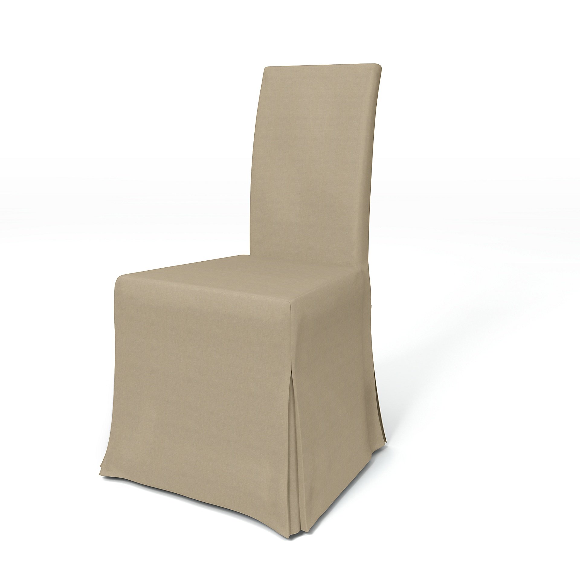 IKEA - Harry Dining Chair Cover, Tan, Linen - Bemz