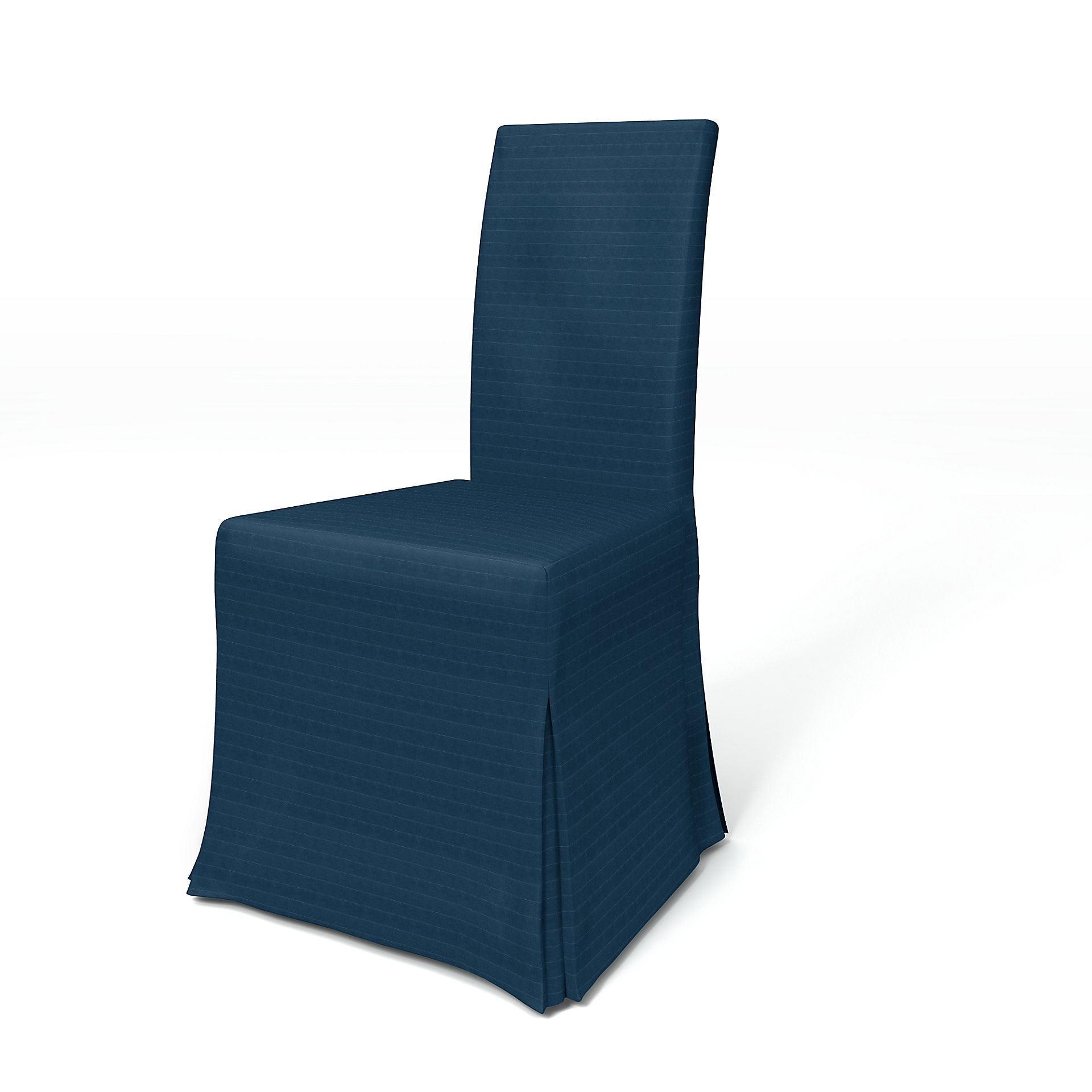 IKEA - Harry Dining Chair Cover, Denim Blue, Velvet - Bemz