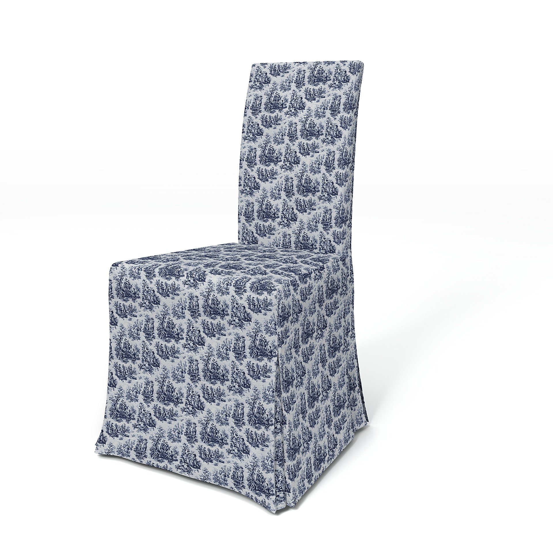 IKEA - Harry Dining Chair Cover, Dark Blue, Boucle & Texture - Bemz