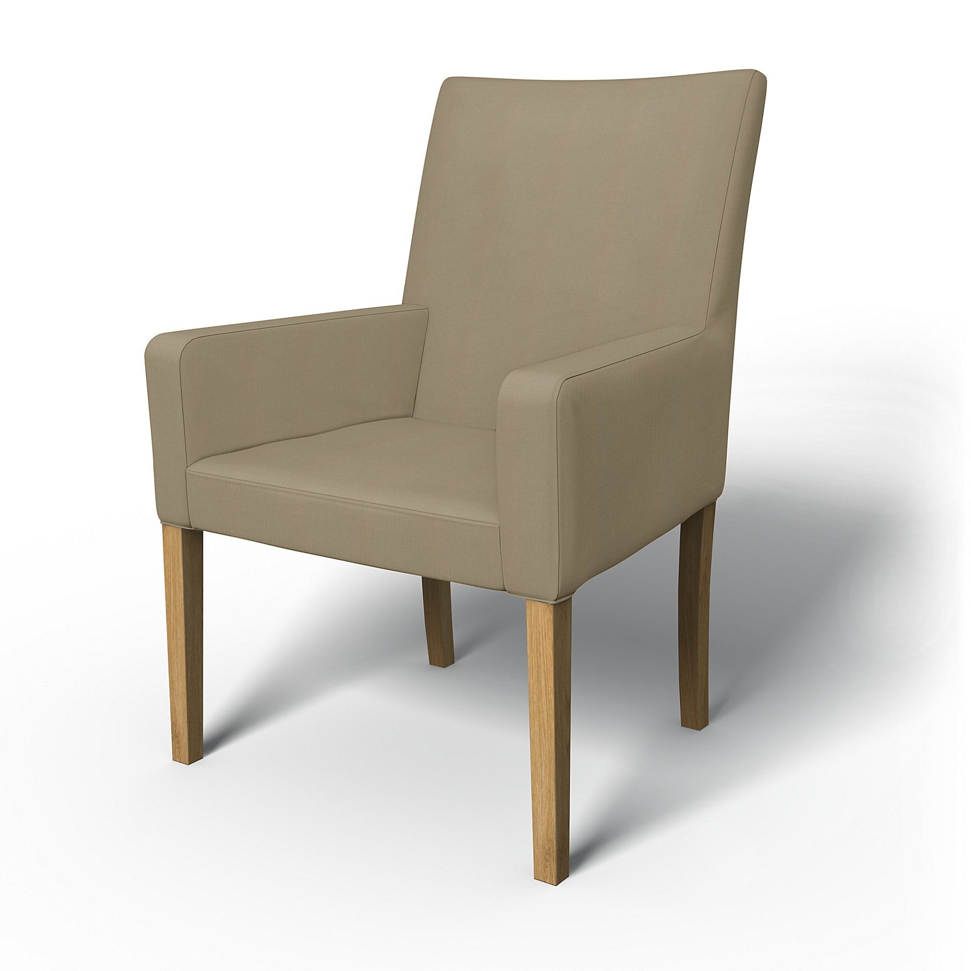 IKEA - Henriksdal, Chair cover w/ armrests, short, Dark Sand, Outdoor - Bemz