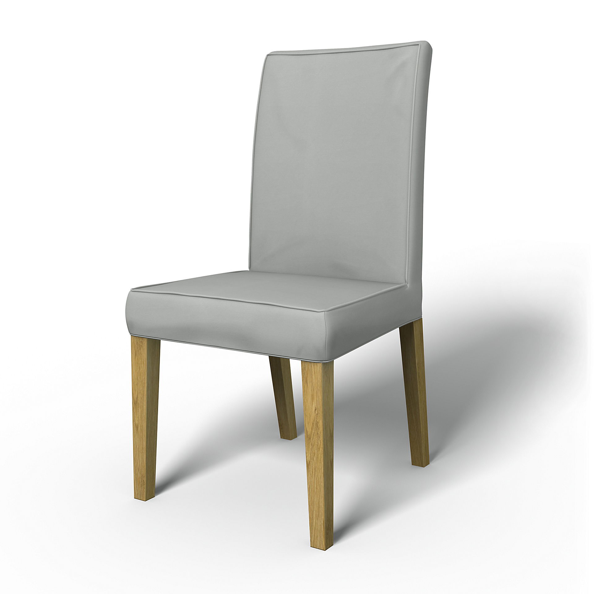 IKEA - Överdrag till Henriksdal stol med keder/passpoal (Stor modell), Silver Grey, Bomull - Bemz