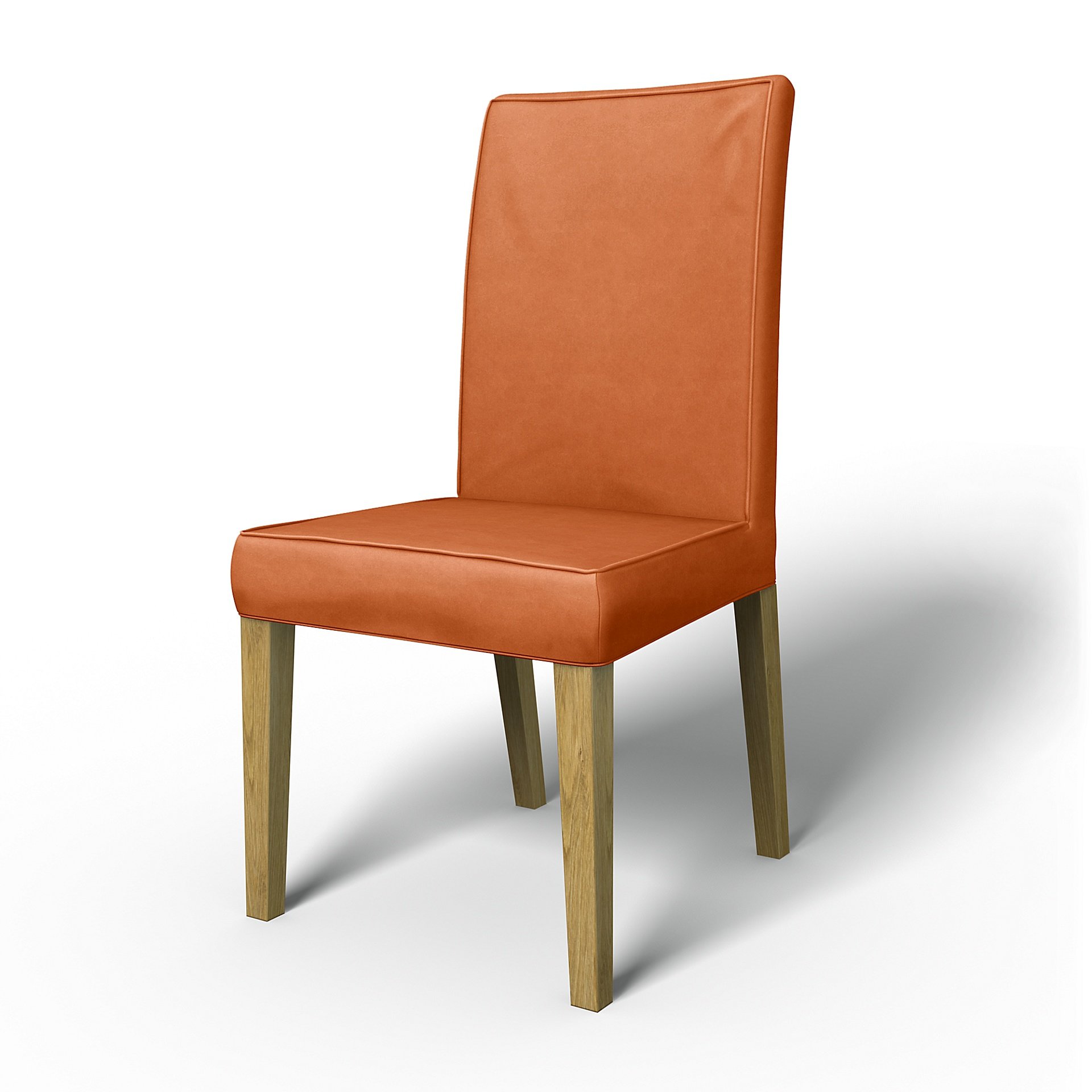 IKEA - Henriksdal Dining Chair Cover with piping (Standard model), Rust, Outdoor - Bemz