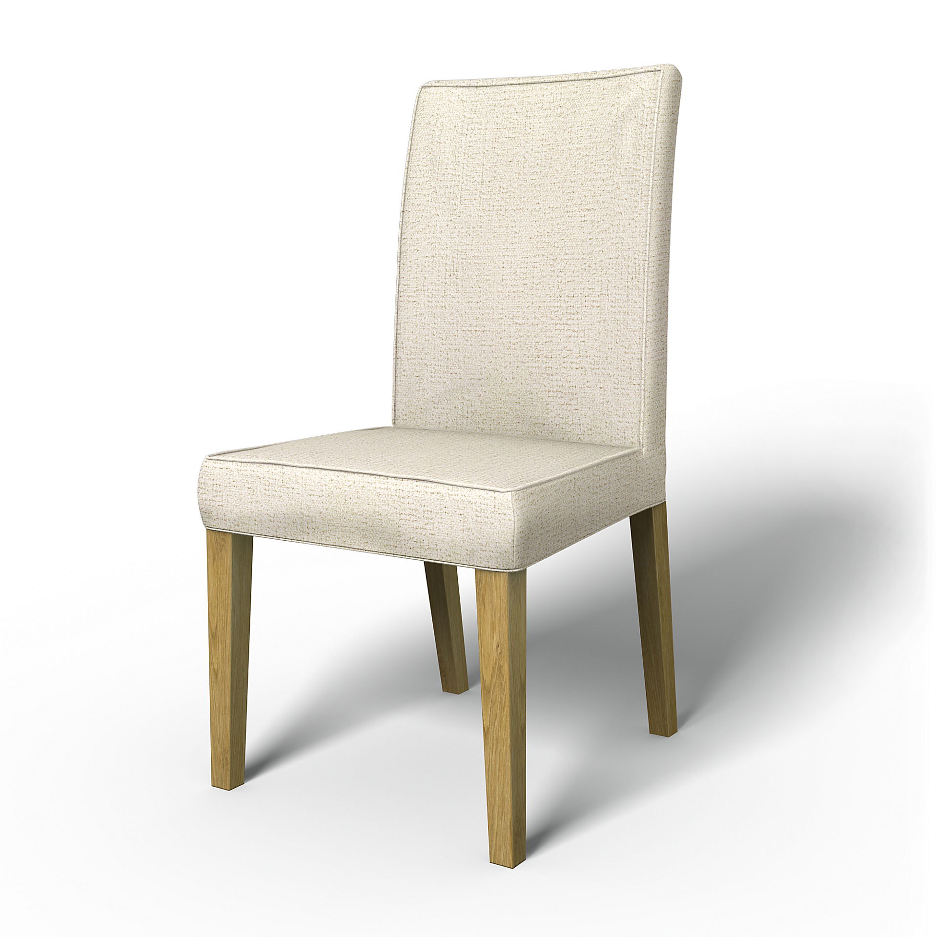 IKEA - Housse de chaise Henriksdal avec passepoil (modèle standard), Ecru, Comme de la laine - Bemz
