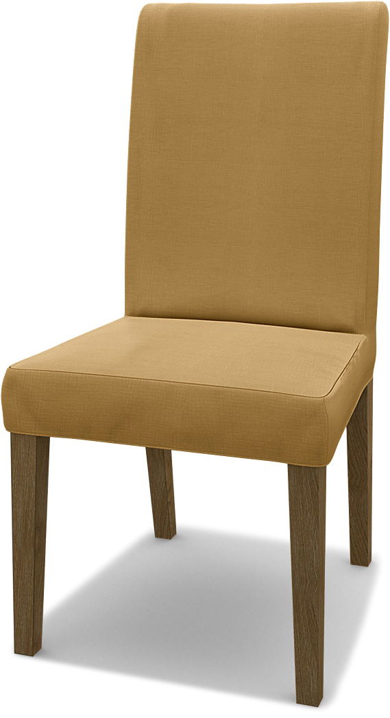 IKEA - Överdrag till Henriksdal stol (standard modell), Dusty Yellow, Linne - Bemz