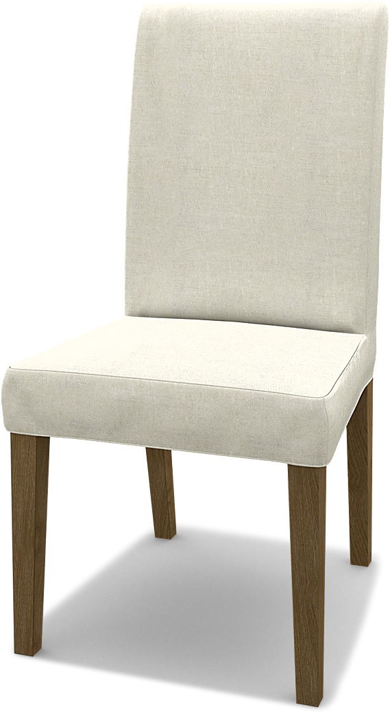 IKEA - Henriksdal Dining Chair Cover (Standard model), Natural, Linen - Bemz