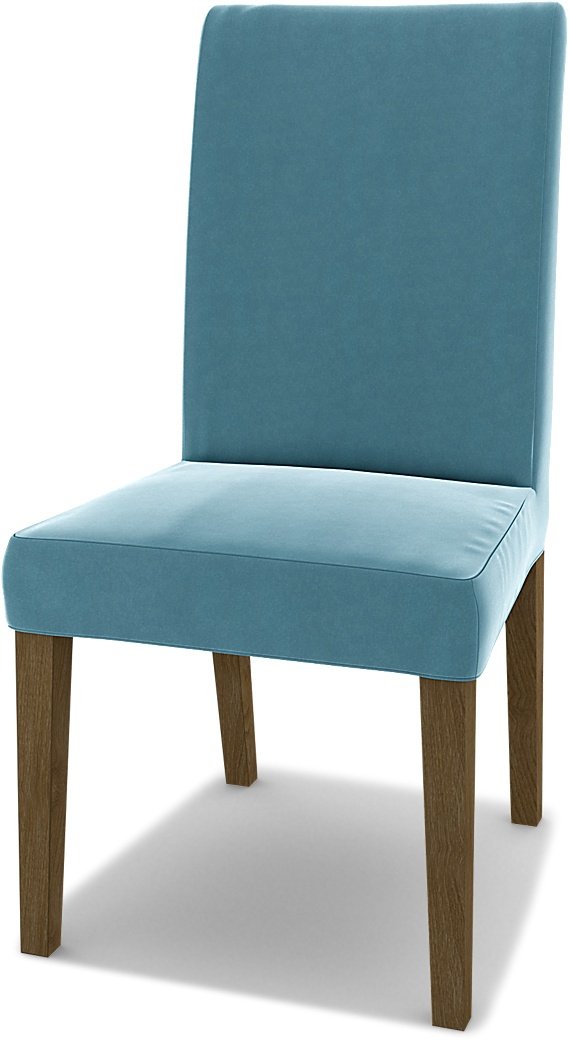 IKEA - Henriksdal Dining Chair Cover (Standard model), Dusk Blue, Outdoor - Bemz