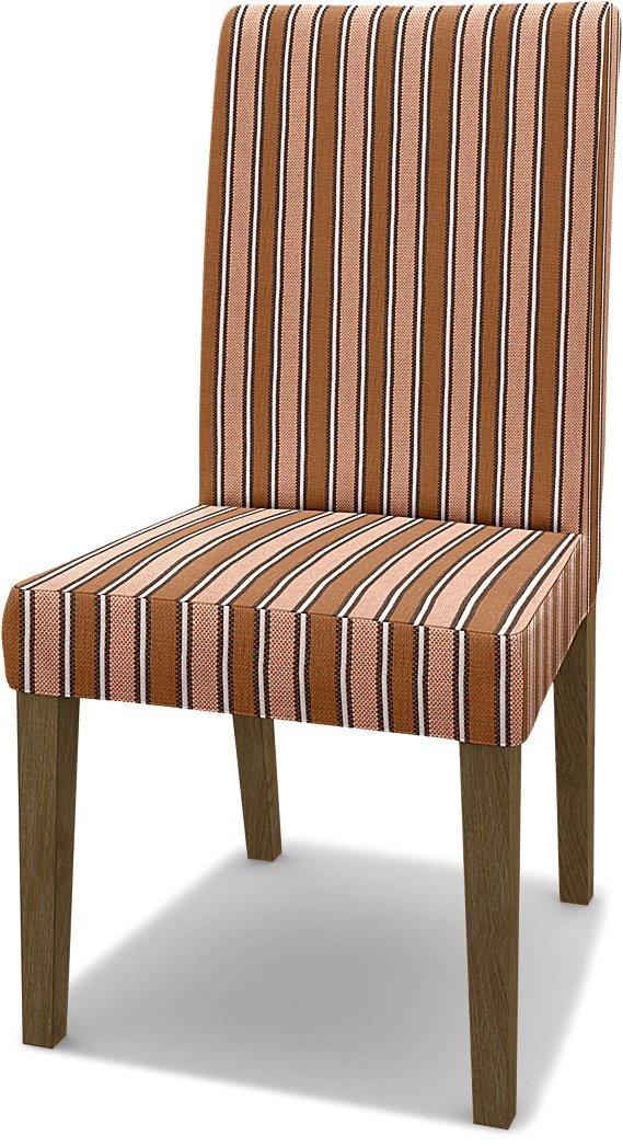 IKEA - Henriksdal Dining Chair Cover (Standard model), Orange Multi, Outdoor - Bemz