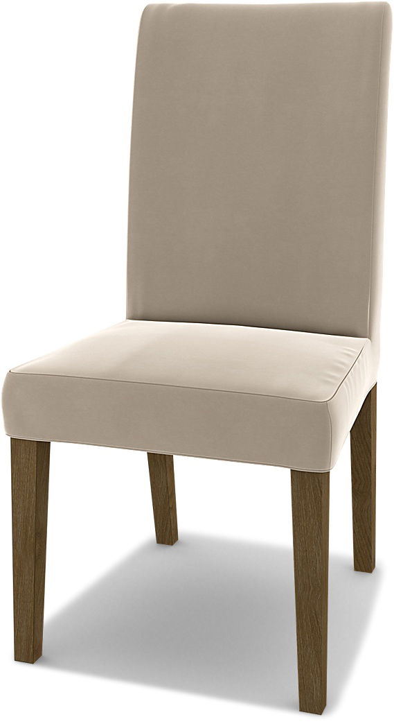 IKEA - Hoes voor eetkamerstoel Henriksdal (standaard model), Feather, Fluweel - Bemz