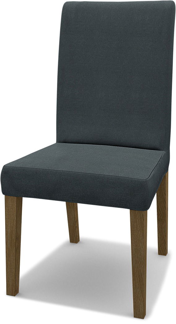 IKEA - Överdrag till Henriksdal stol (standard modell), Graphite Grey, Linne - Bemz