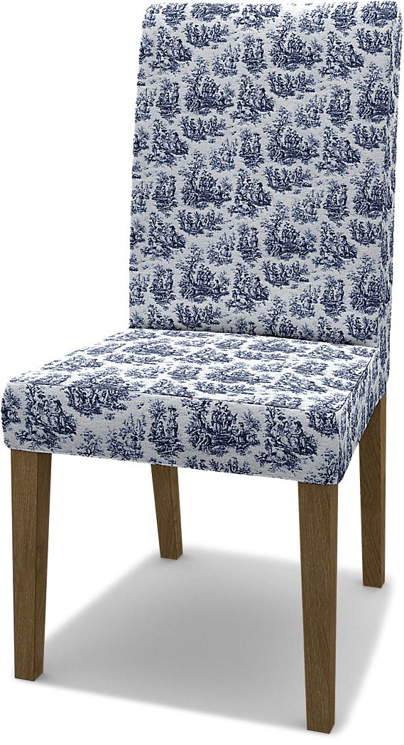 IKEA - Överdrag till Henriksdal stol (standard modell), Dark Blue, BOUCLÉ & TEXTUR - Bemz