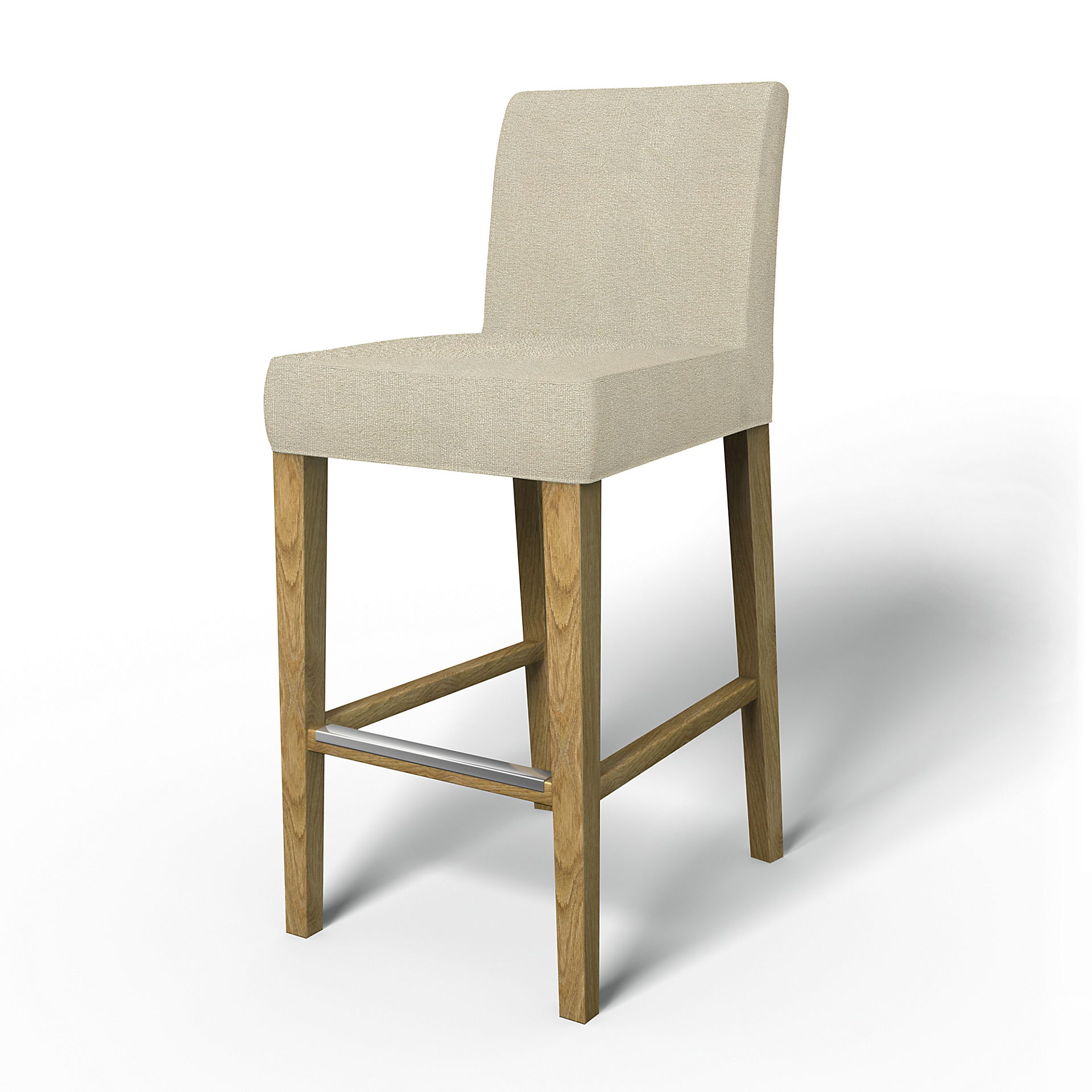 IKEA - Trekk til Henriksdal barstol (Stor modell), Cream, BOUCLÉ OG TEKSTUR - Bemz