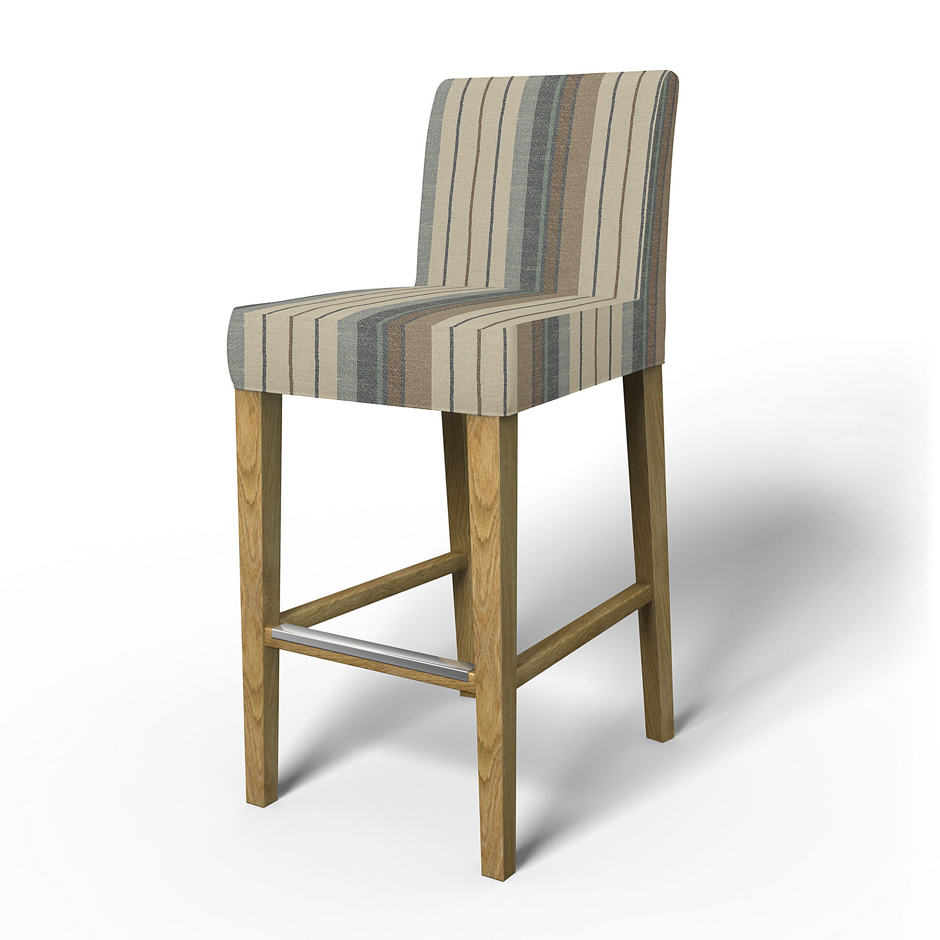 IKEA - Henriksdal Barstool Cover (Standard model), Soft Oak, Cotton - Bemz