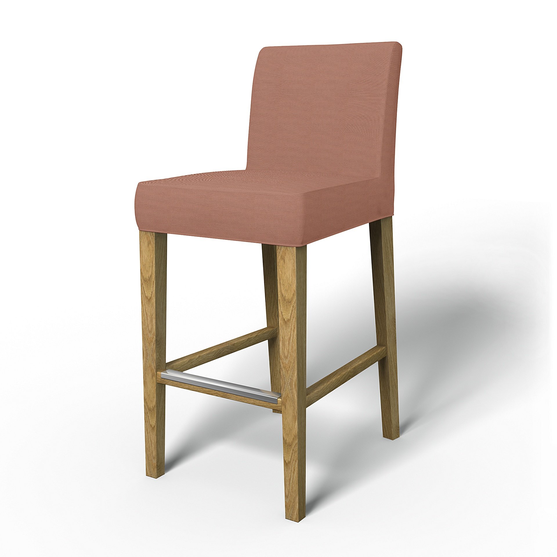 IKEA - Överdrag till Henriksdal barstol (Standard modell), Dusty Pink, UTOMHUS - Bemz