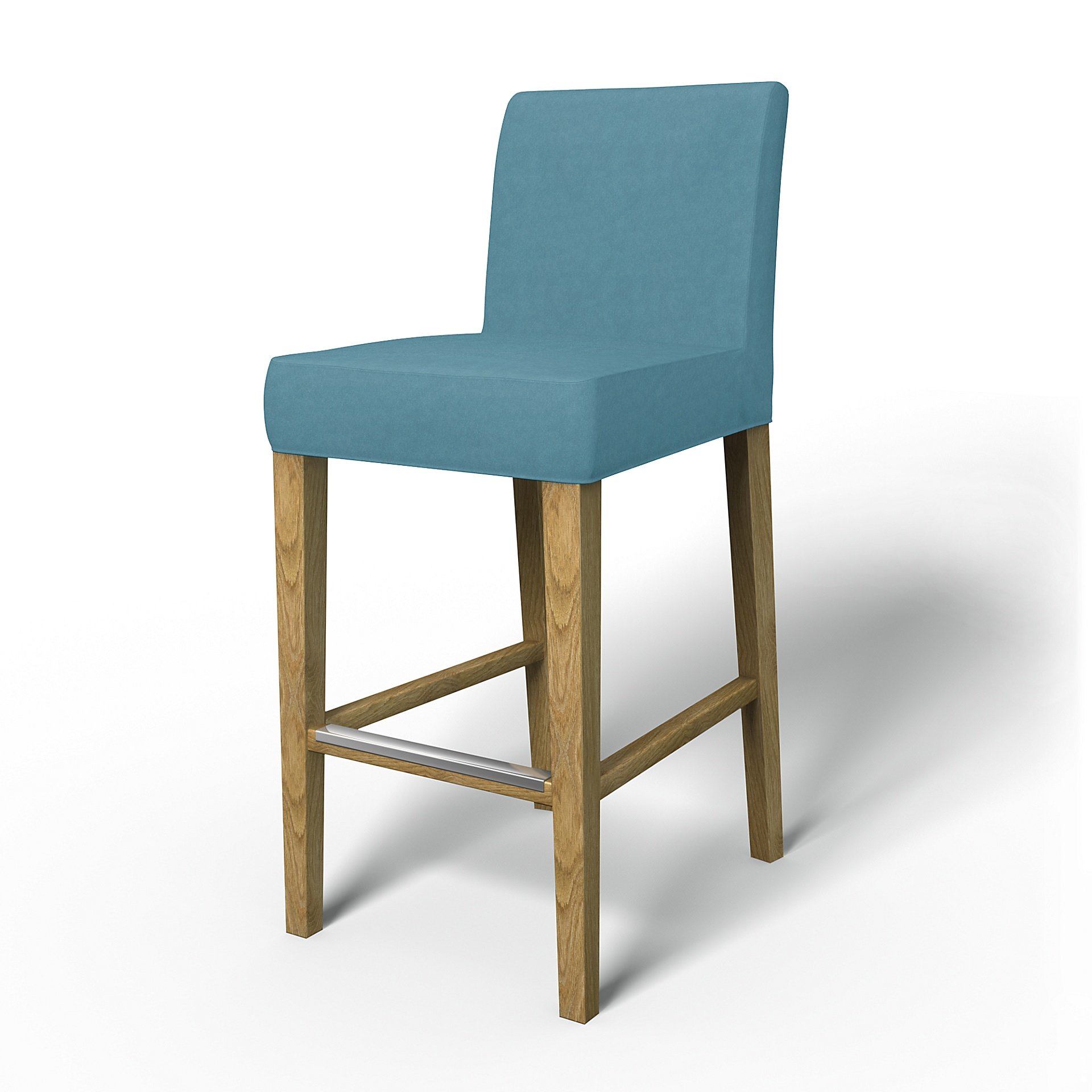 IKEA - Överdrag till Henriksdal barstol (Standard modell), Dusk Blue, UTOMHUS - Bemz