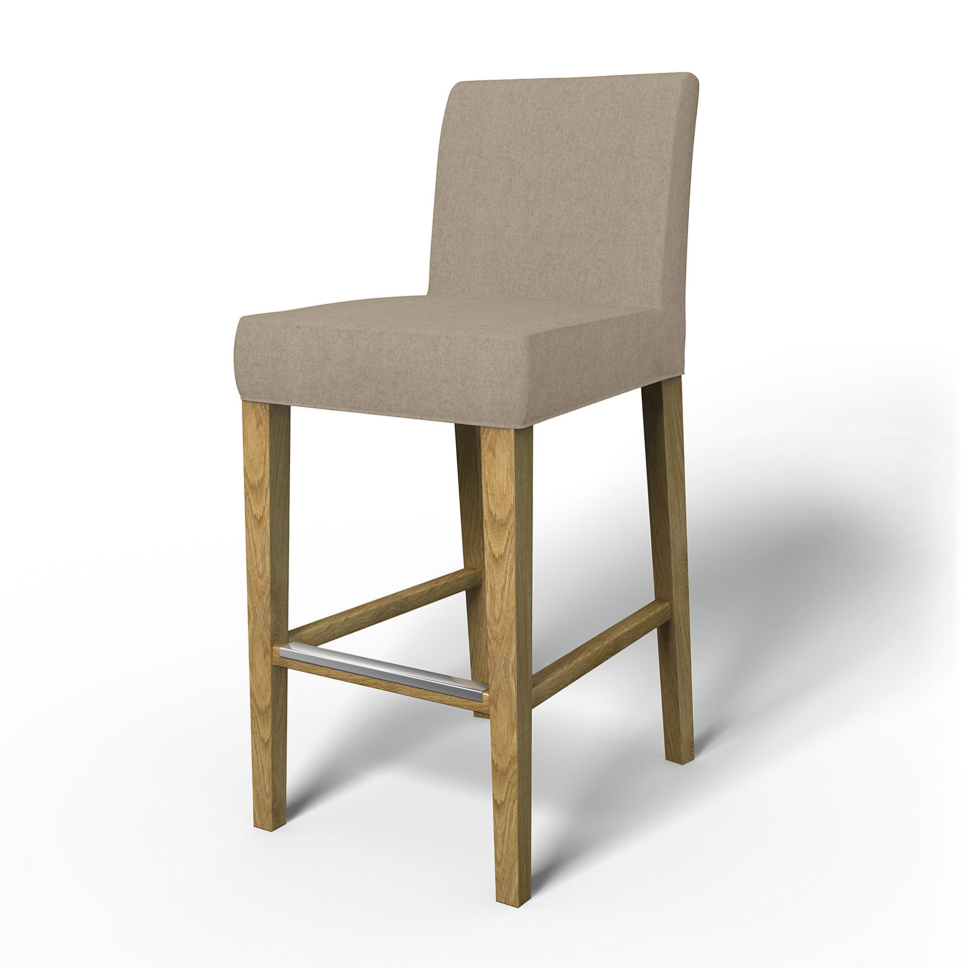 IKEA - Housse de tabouret de bar Henriksdal (standard modèle), Birch, LAINE - Bemz