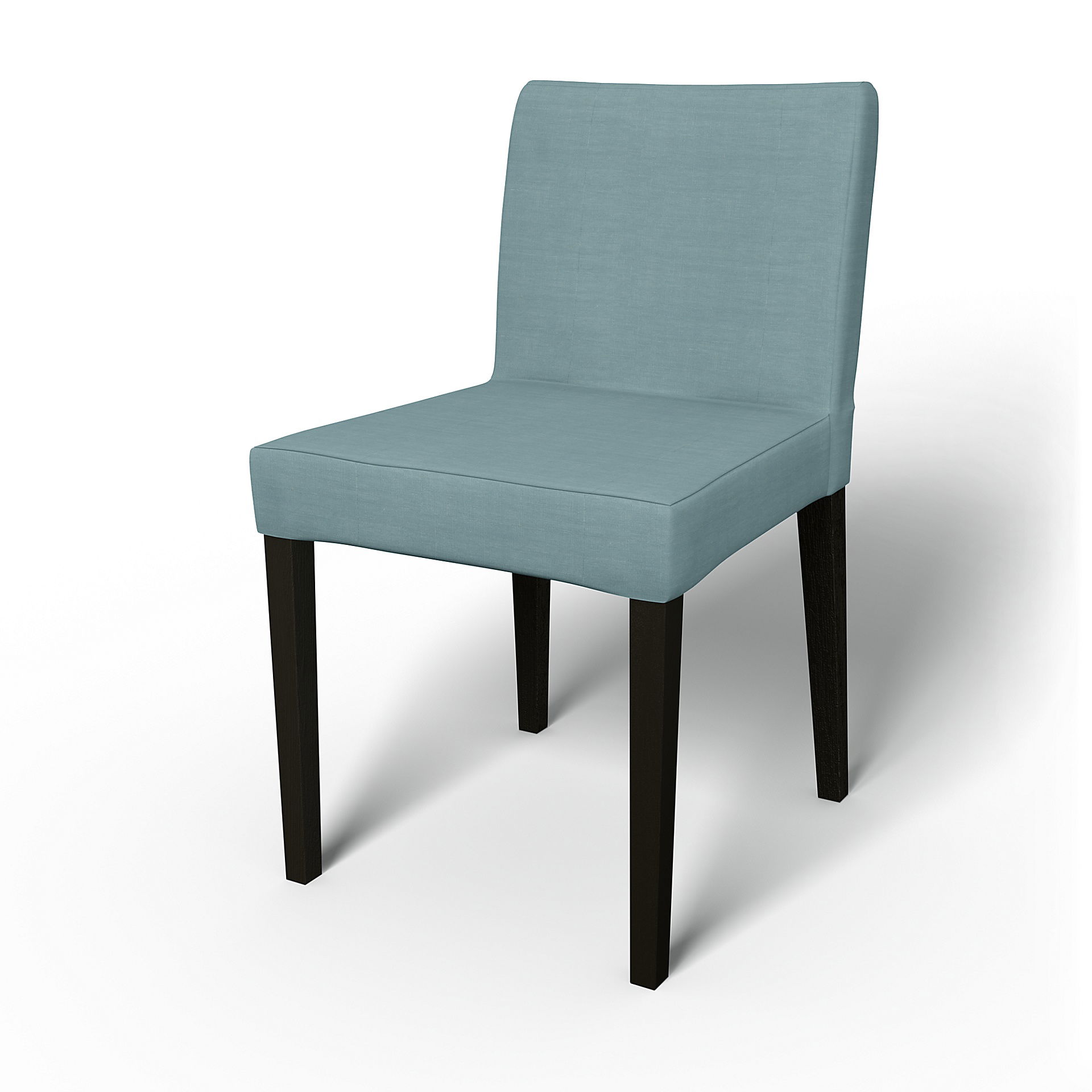 IKEA - Henrik Dining Chair Cover, Dusty Blue, Linen - Bemz