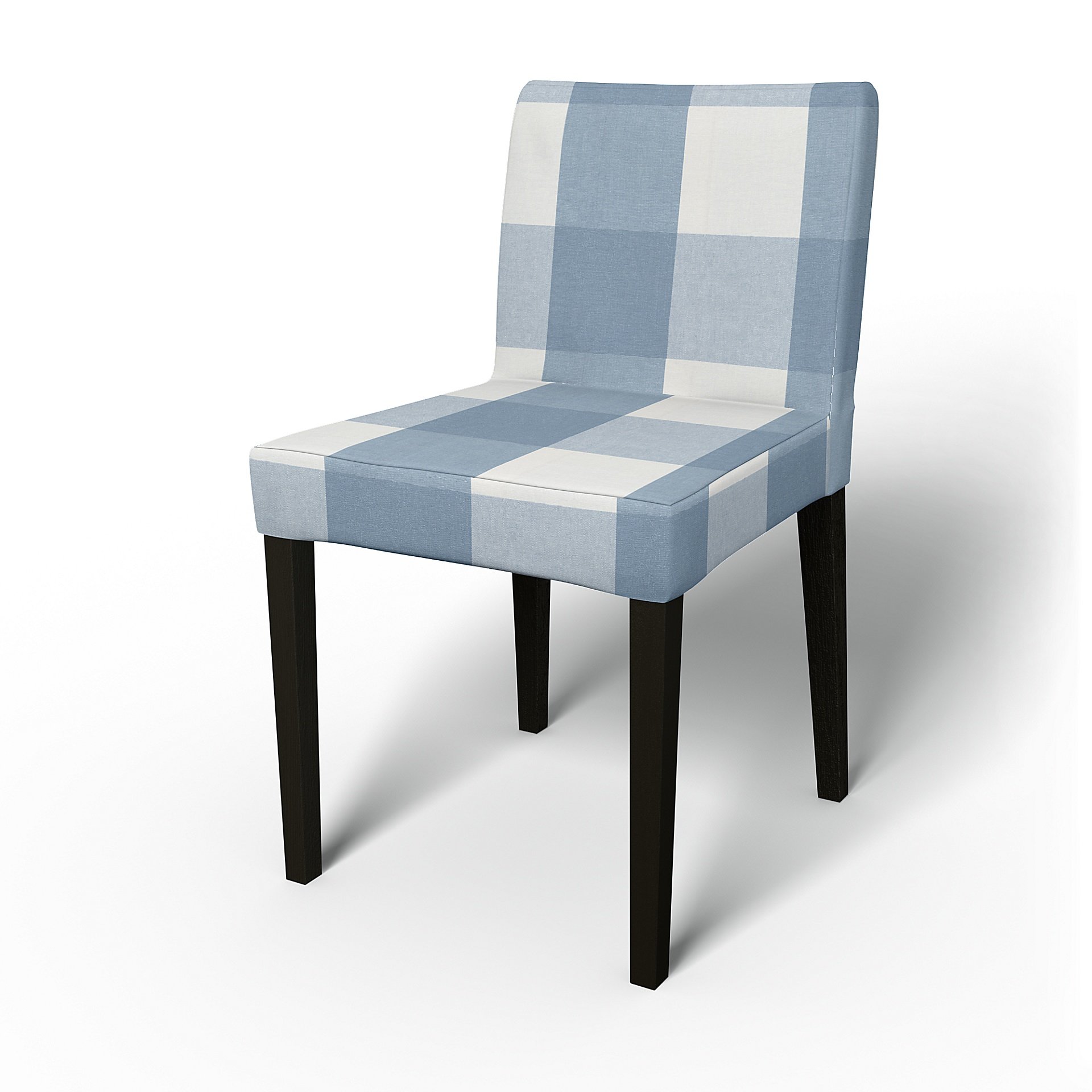 IKEA - Henrik Dining Chair Cover, Sky Blue, Linen - Bemz