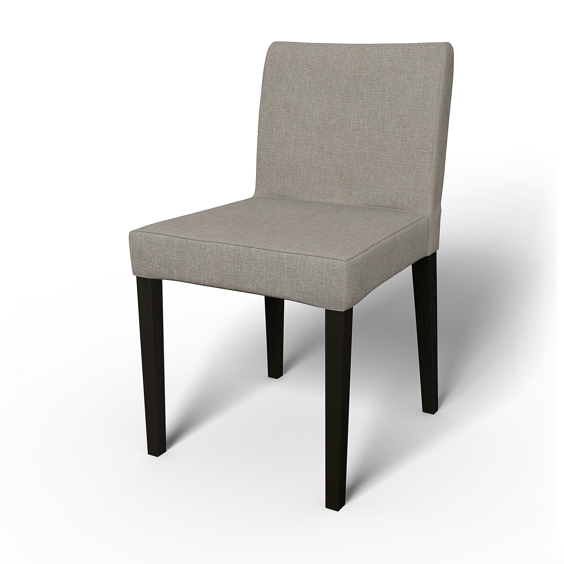 IKEA - Henrik Dining Chair Cover, Greige, Boucle & Texture - Bemz