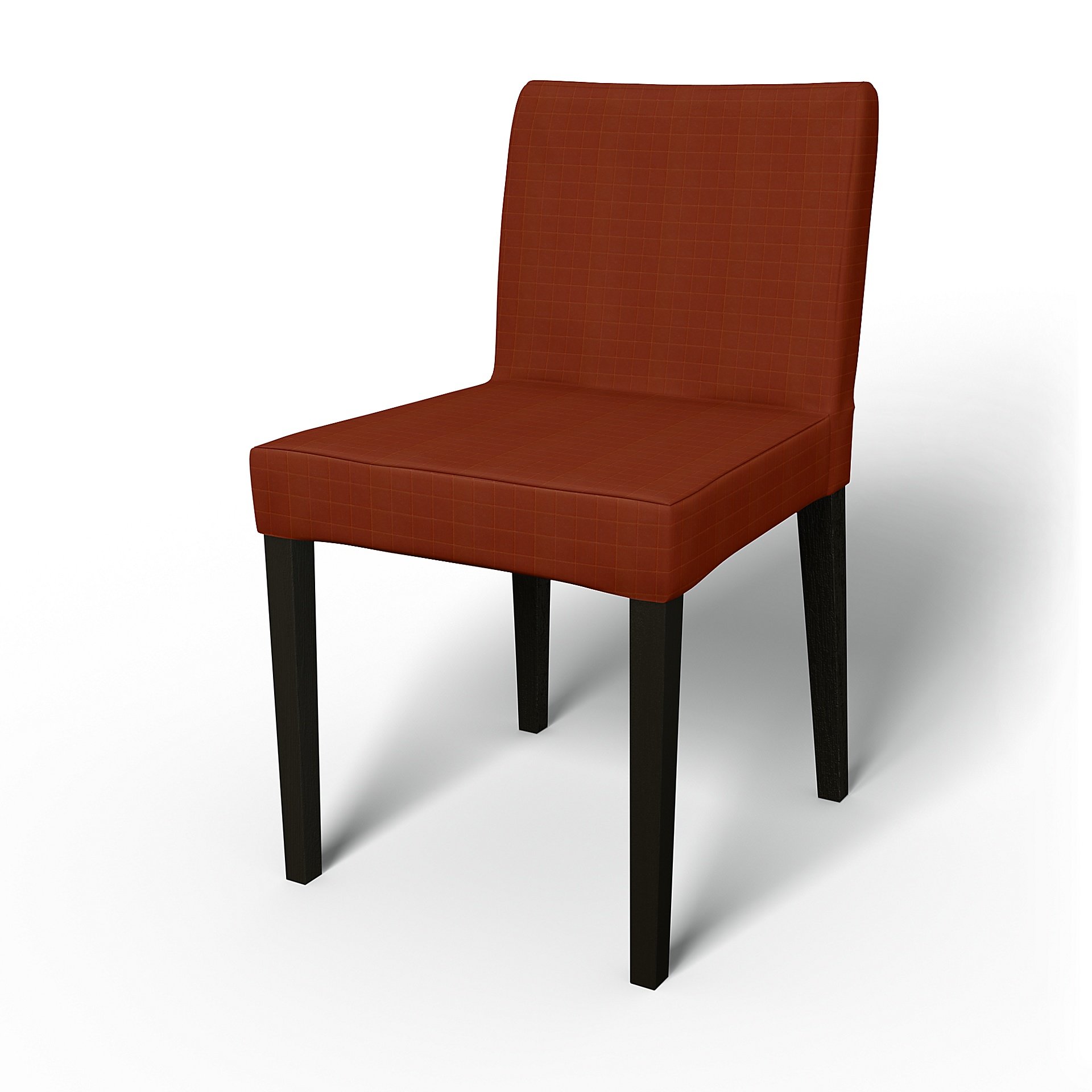IKEA - Henrik Dining Chair Cover, Burnt Sienna, Velvet - Bemz