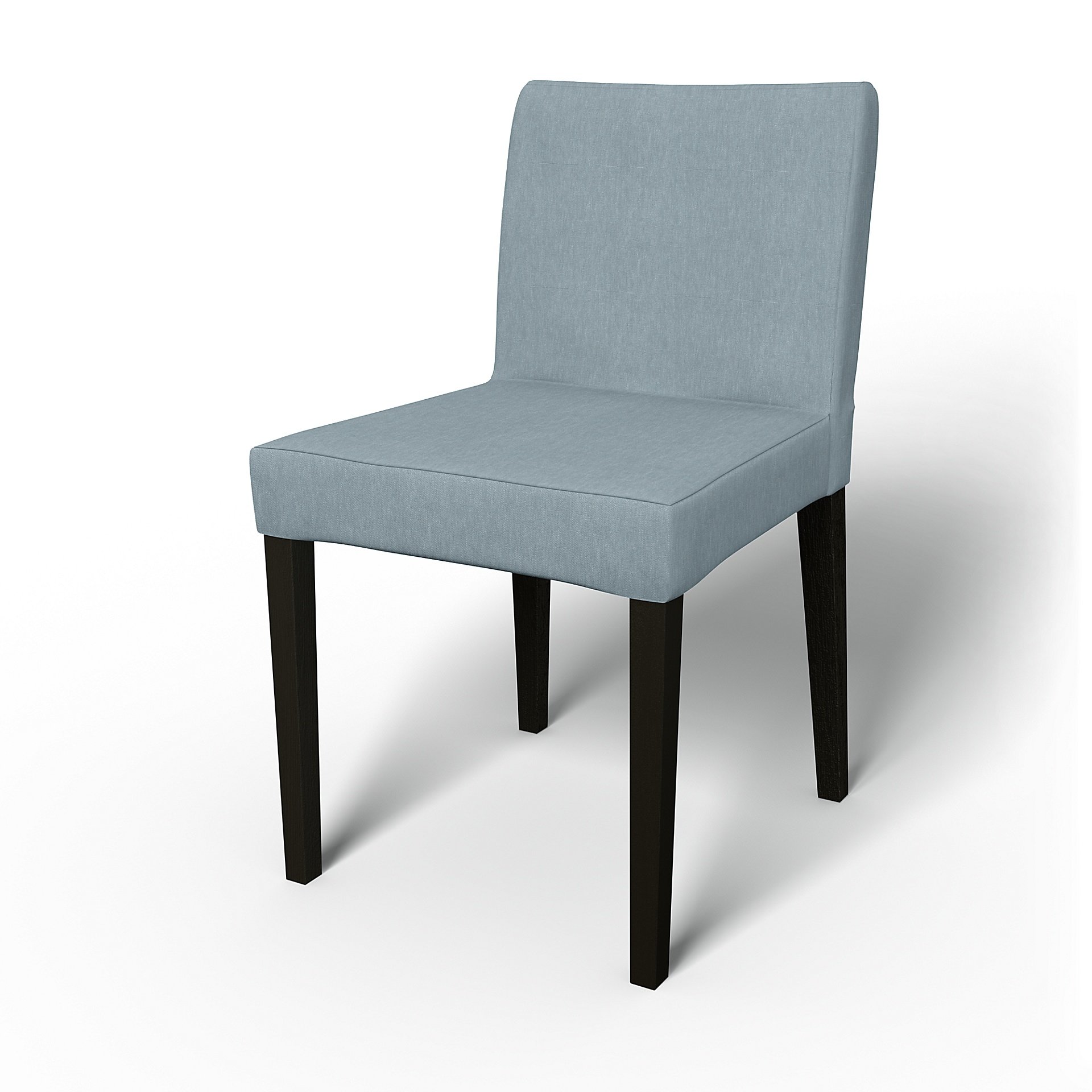IKEA - Henrik Dining Chair Cover, Dusty Blue, Linen - Bemz