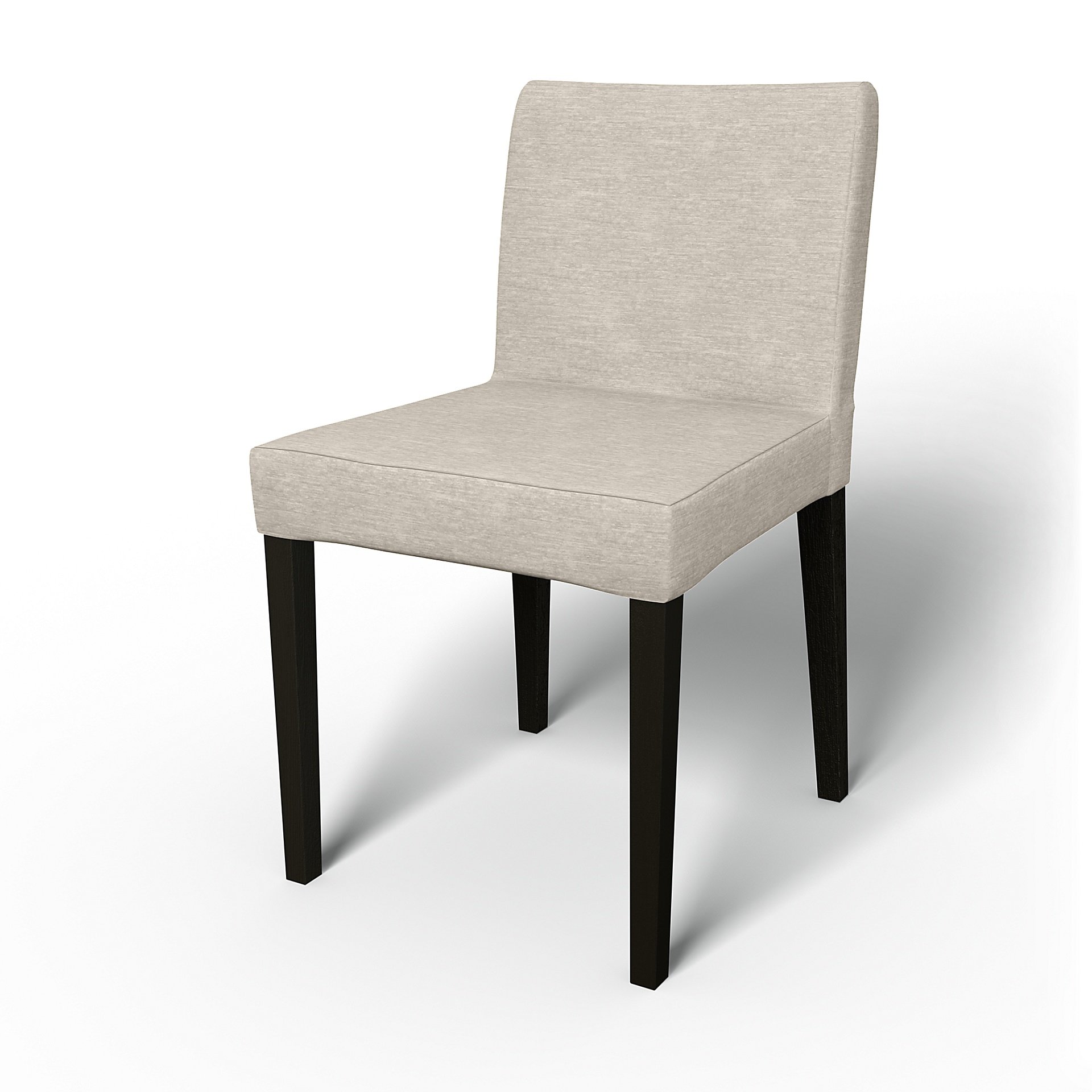 IKEA - Henrik Dining Chair Cover, Natural White, Velvet - Bemz