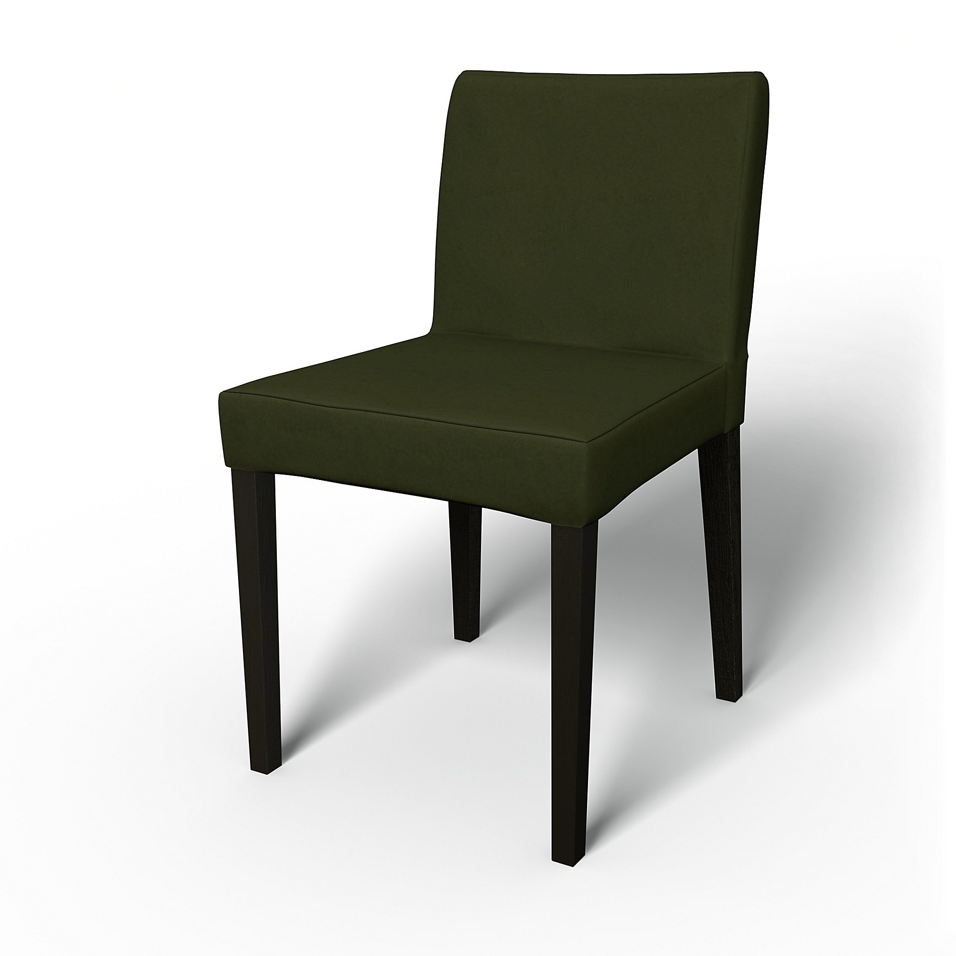 IKEA - Henrik Dining Chair Cover, Moss, Velvet - Bemz