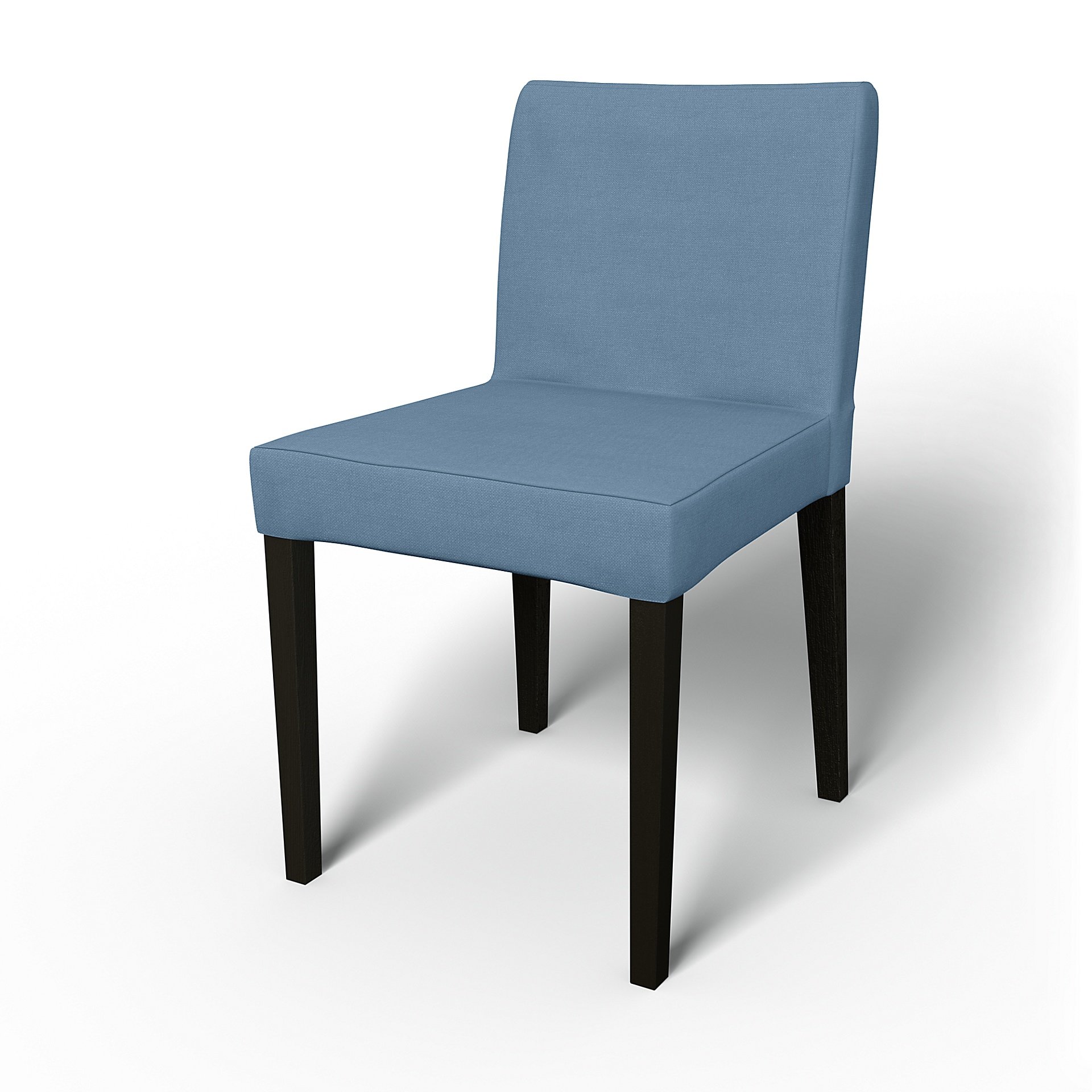 IKEA - Henrik Dining Chair Cover, Vintage Blue, Linen - Bemz