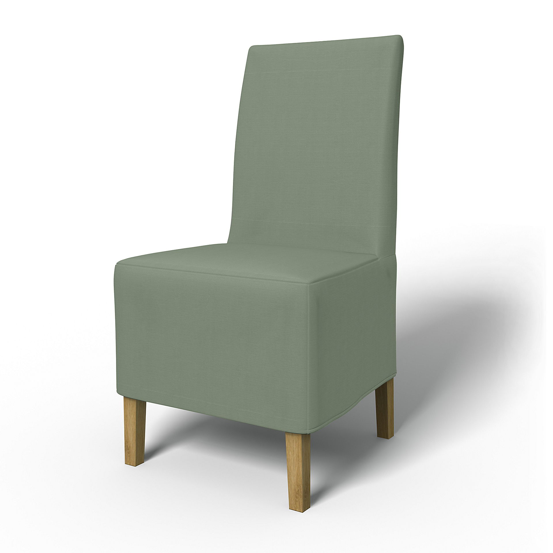 IKEA - Henriksdal Dining Chair Cover Medium skirt  (Large model), Seagrass, Cotton - Bemz