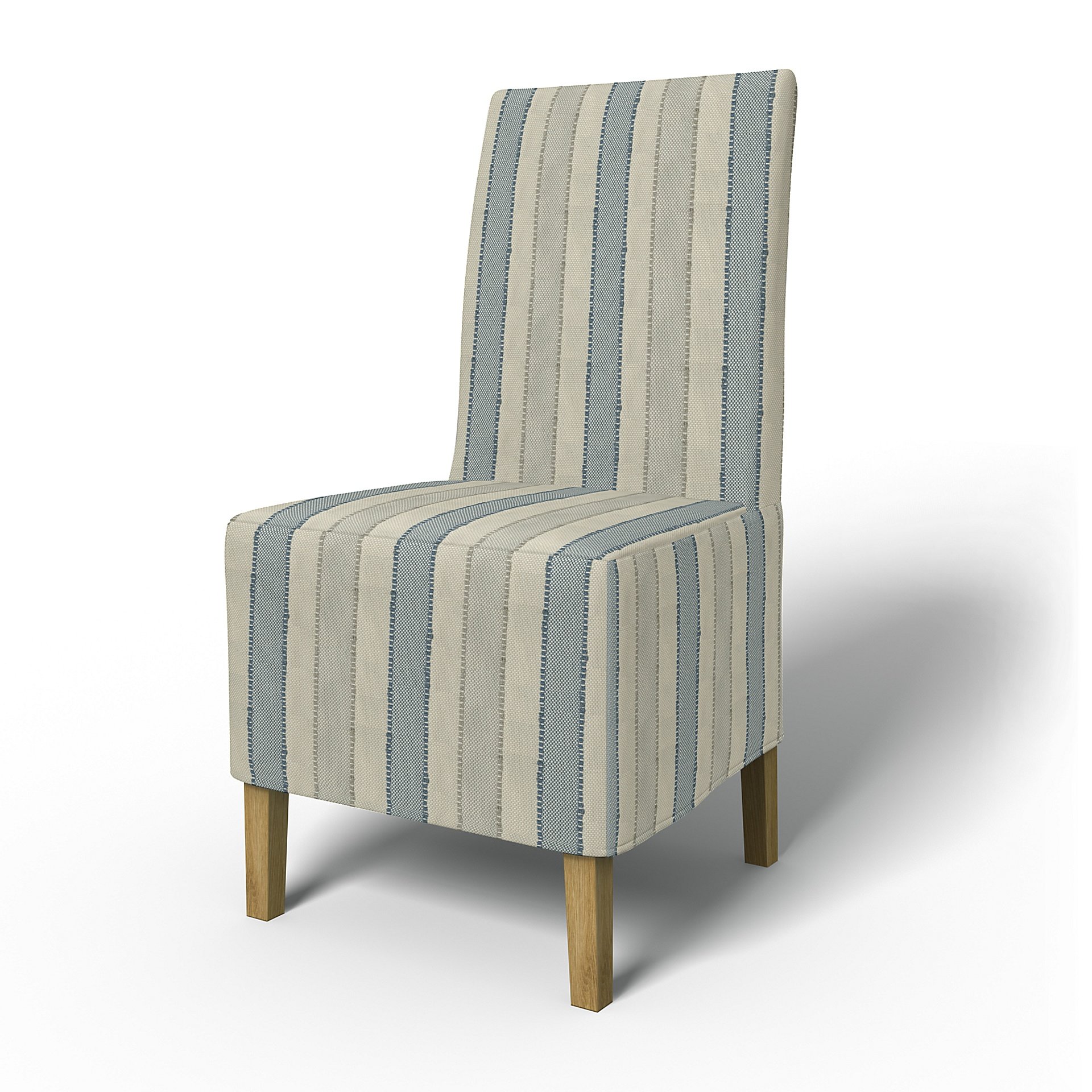 IKEA - Henriksdal Dining Chair Cover Medium skirt (Standard model), Sky Blue, Outdoor - Bemz