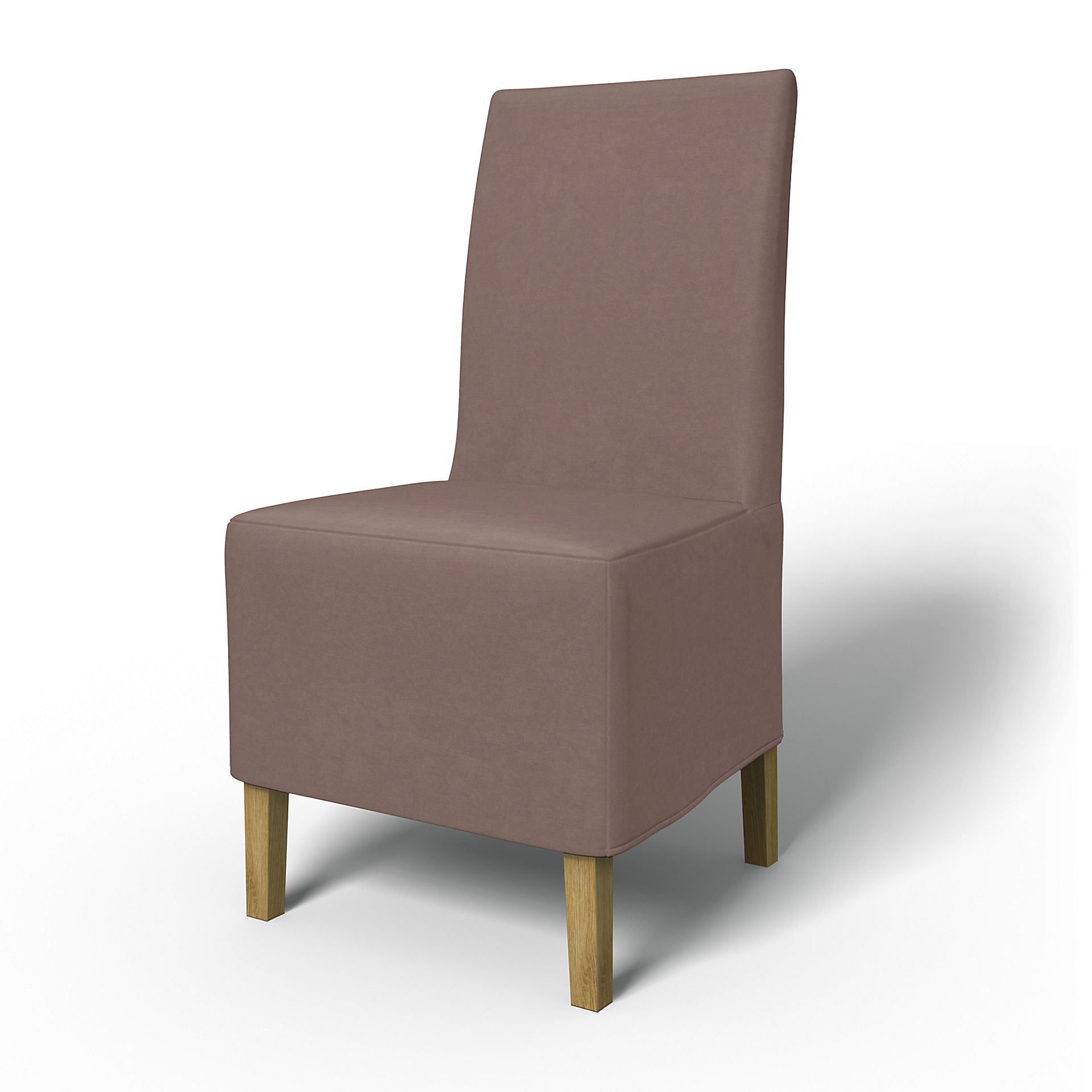 IKEA - Henriksdal Dining Chair Cover Medium skirt (Standard model), Lavender, Velvet - Bemz