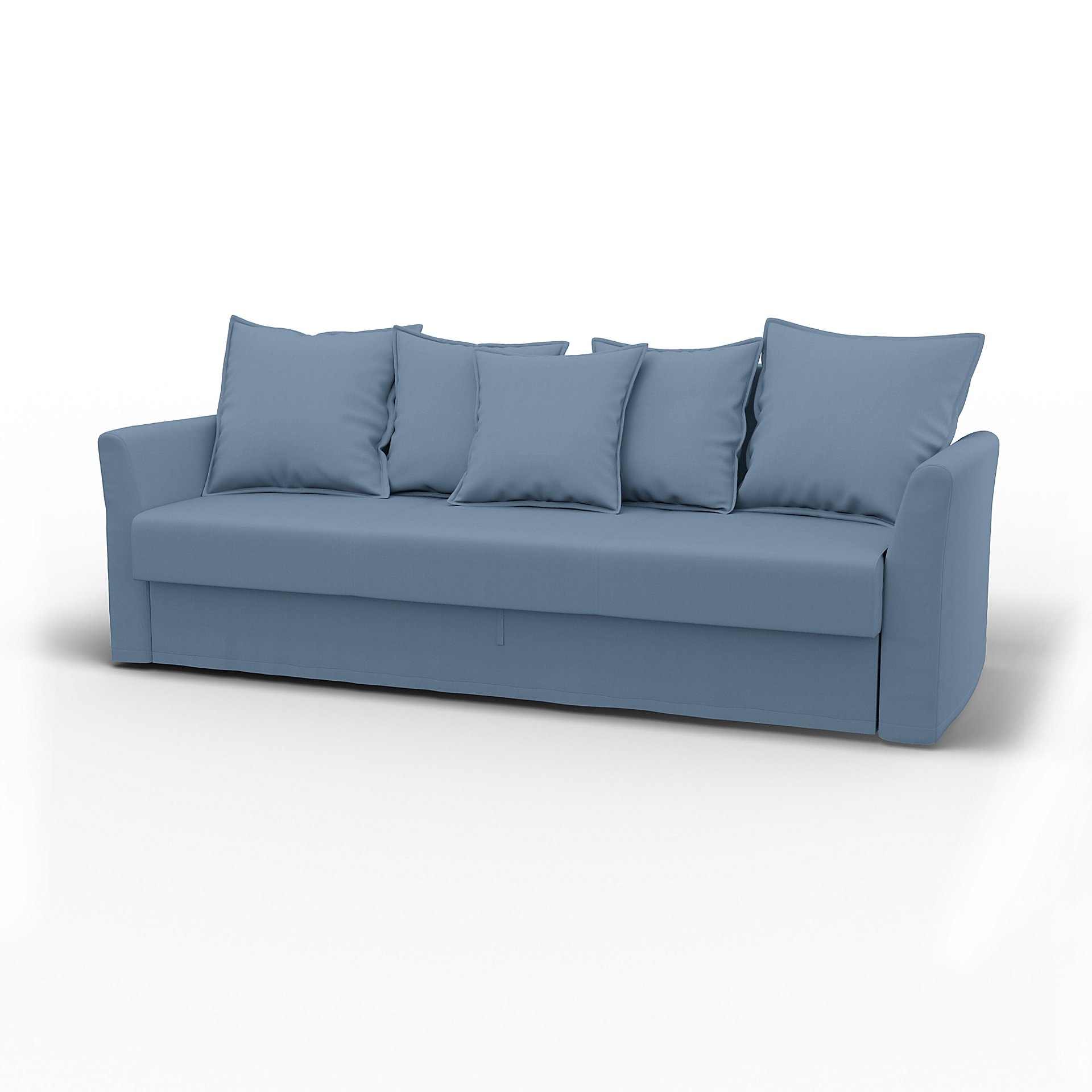 IKEA - Holmsund Sofabed, Dusty Blue, Cotton - Bemz
