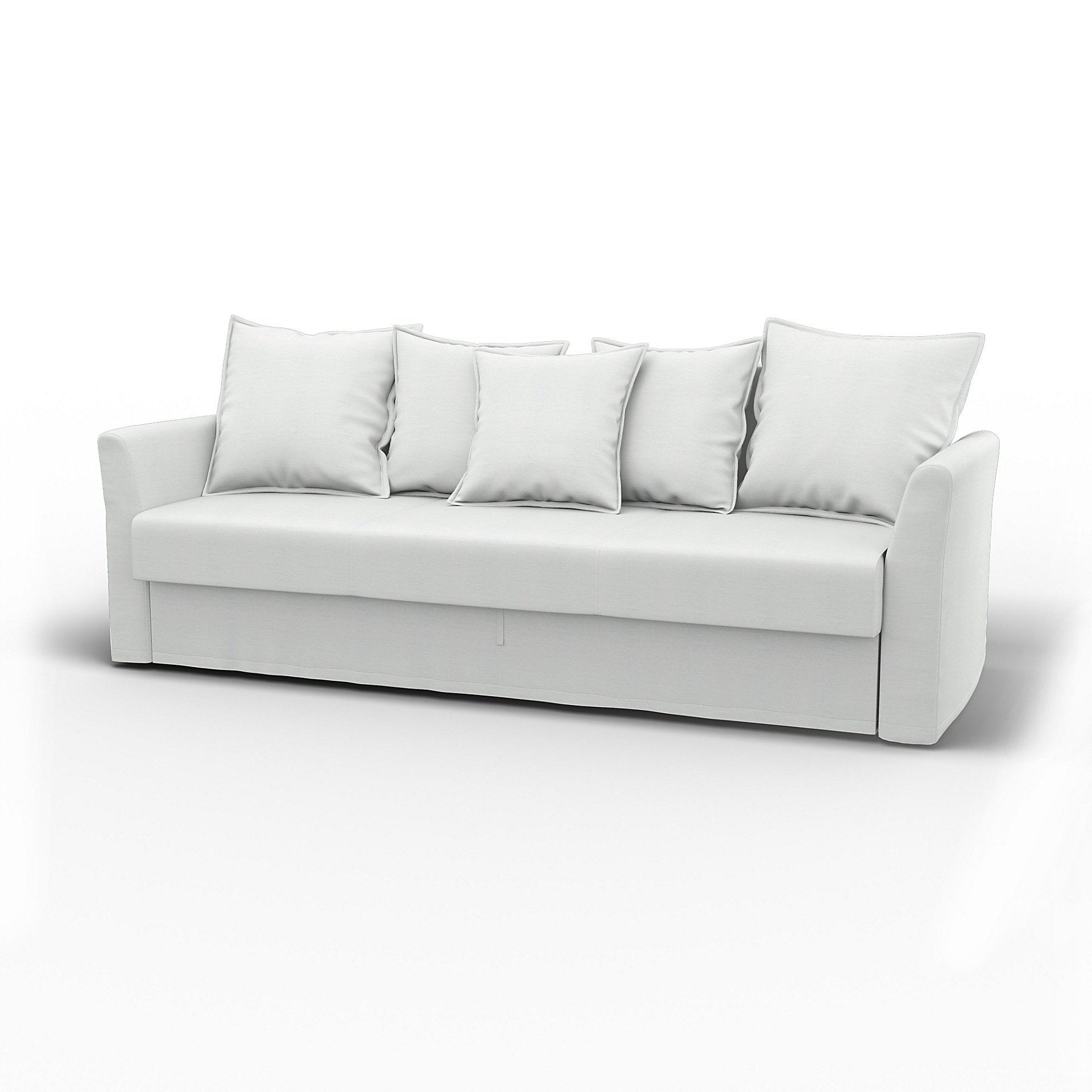 IKEA - Holmsund Sofabed, White, Linen - Bemz