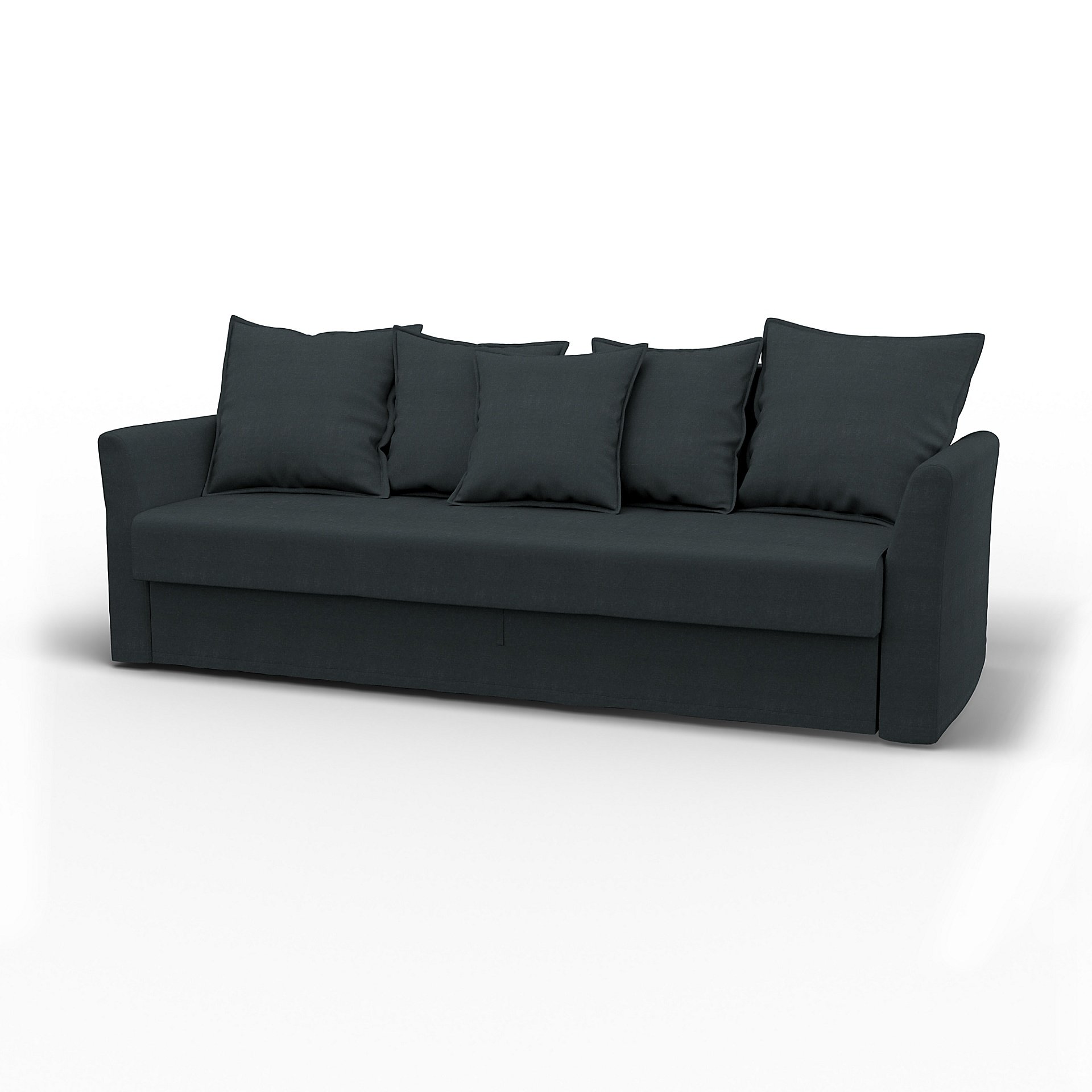 IKEA - Holmsund Sofabed, Graphite Grey, Linen - Bemz