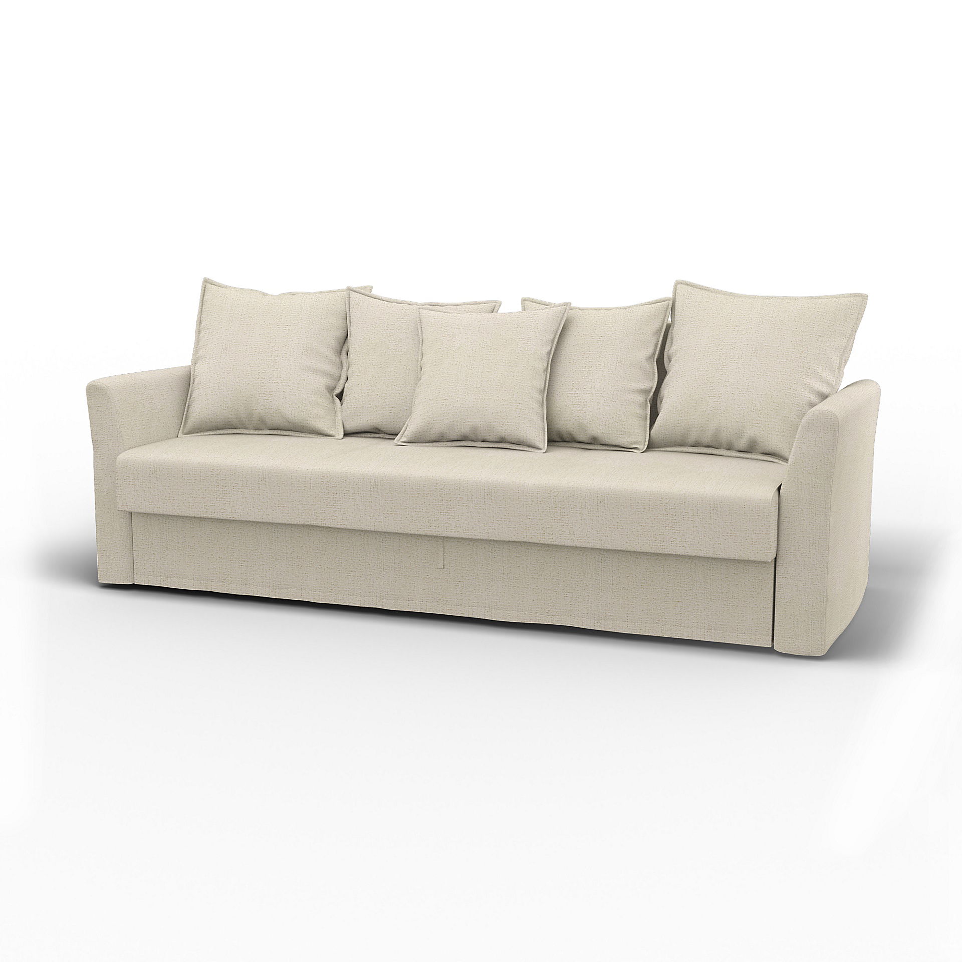 IKEA - Holmsund Sofabed, Ecru, Bouclé & Texture - Bemz