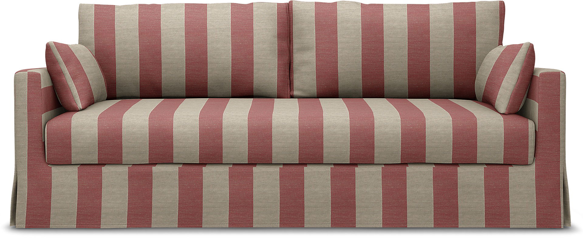 IKEA - Överdrag till Hyltarp 3-sitssoffa, Soft Red, Linne - Bemz