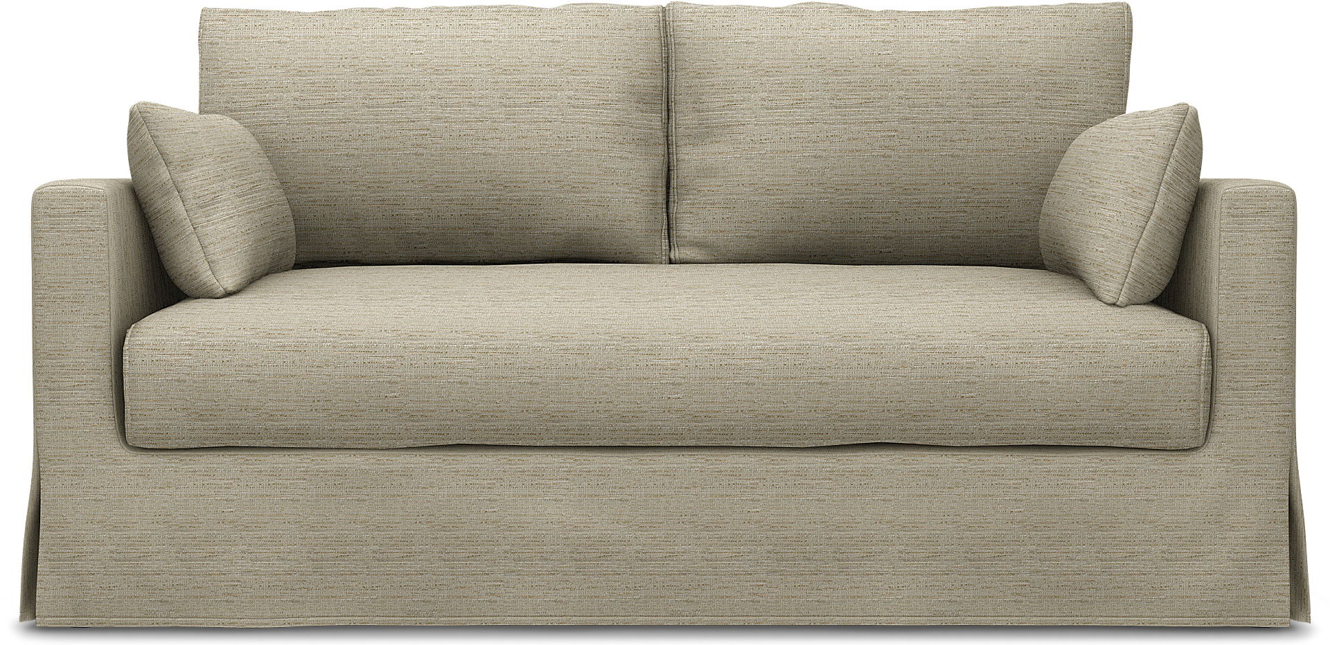 IKEA - Hyltarp 2-seater sofa cover, Light Sand, Bouclé & Texture - Bemz