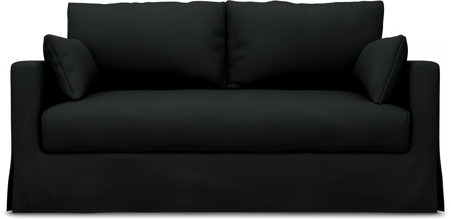 IKEA - Överdrag till Hyltarp 2-sitssoffa, Jet Black, Bomull - Bemz