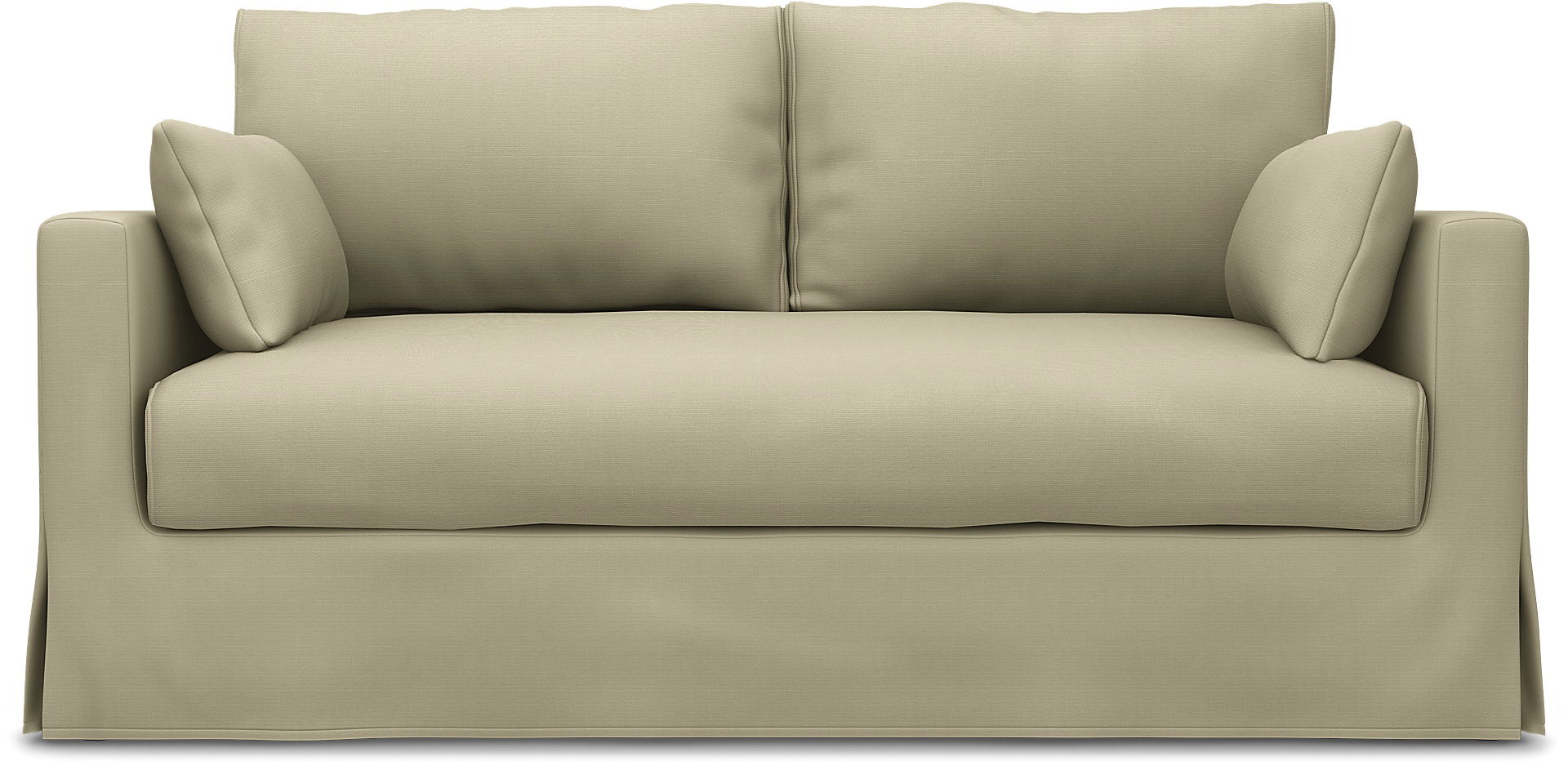IKEA - Hyltarp 2-seater sofa cover, Sand Beige, Cotton - Bemz