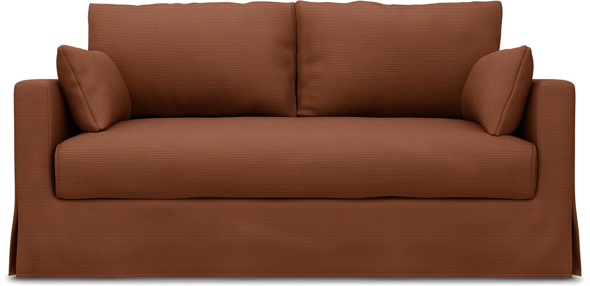 IKEA - Hyltarp 2-seater sofa cover, Rustic Rouge, Corduroy - Bemz