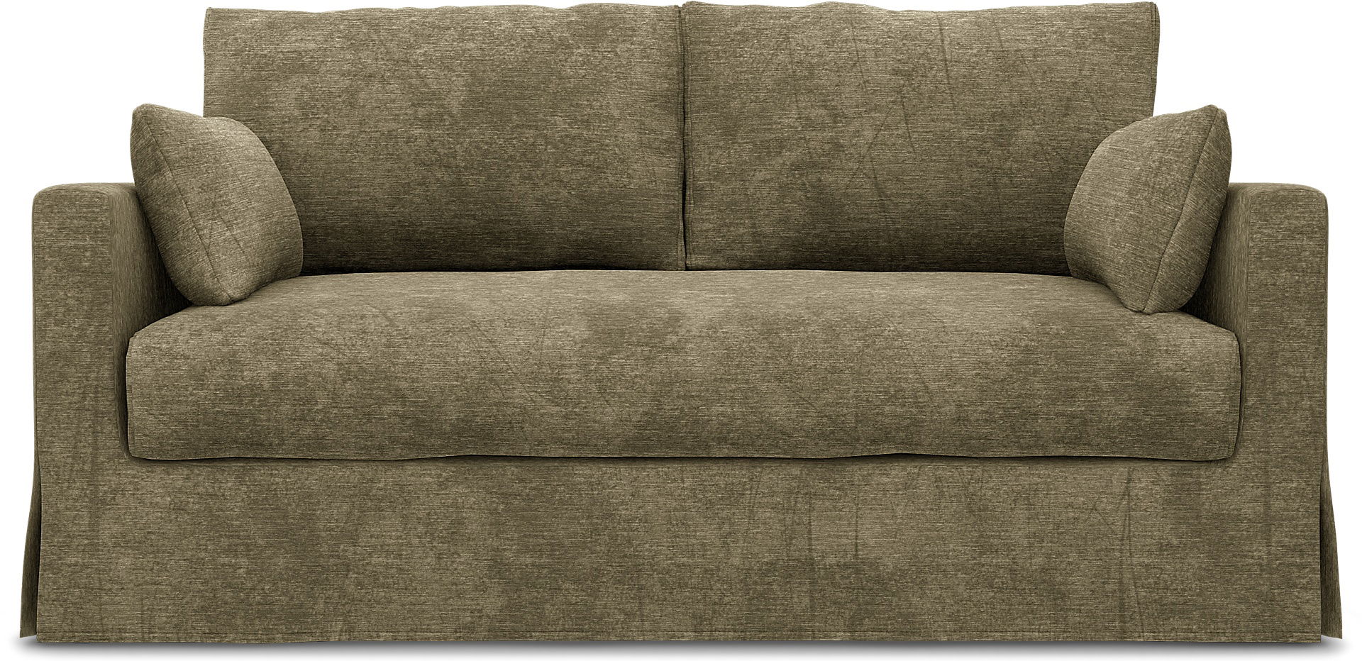 IKEA - Hyltarp 2-seater sofa cover, Beige, Velvet - Bemz