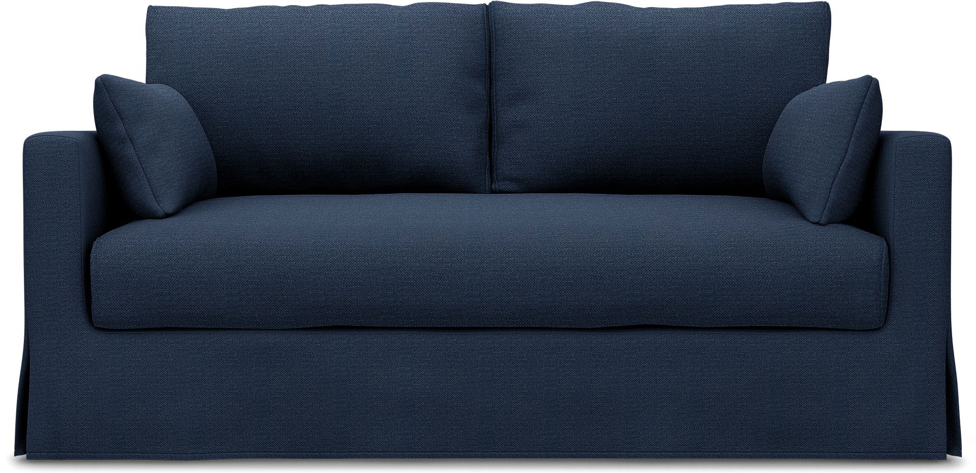 IKEA - Överdrag till Hyltarp 2-sitssoffa, Navy Blue, Linne - Bemz