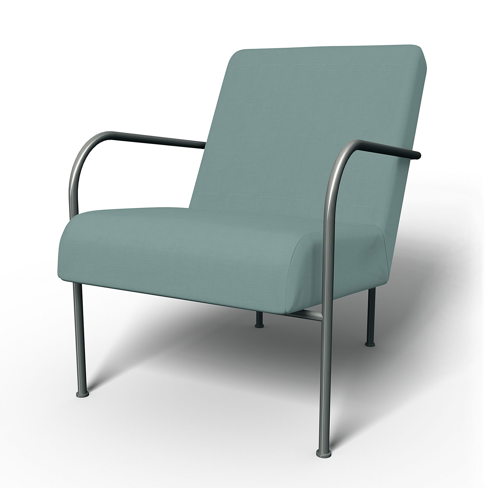 IKEA - Housse de chaise IKEA PS, Mineral Blue, Coton - Bemz