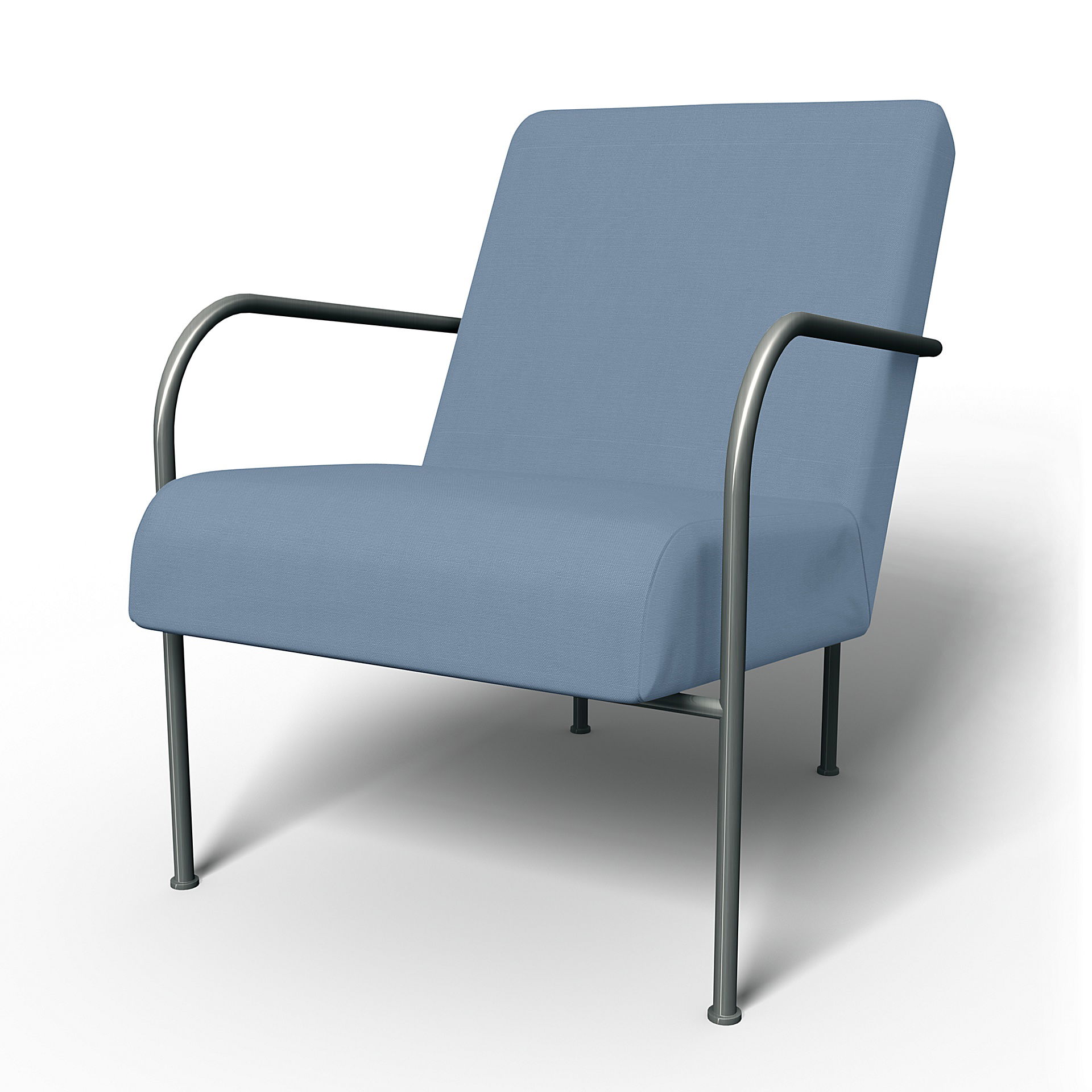IKEA - Överdrag till IKEA PS fåtölj, Dusty Blue, Bomull - Bemz
