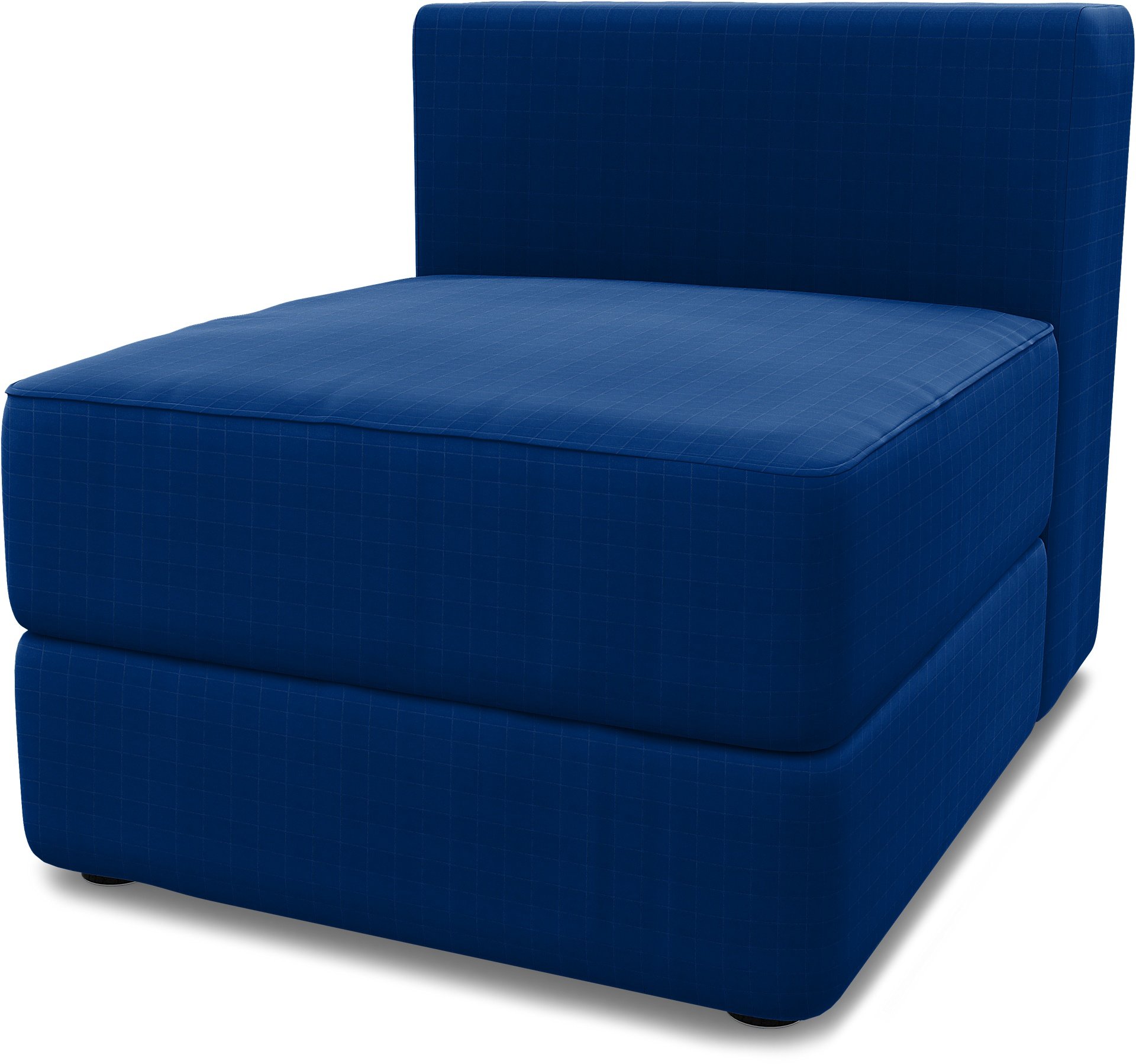 IKEA - Jattebo 1 Seat Module Cover, Lapis Blue, Velvet - Bemz