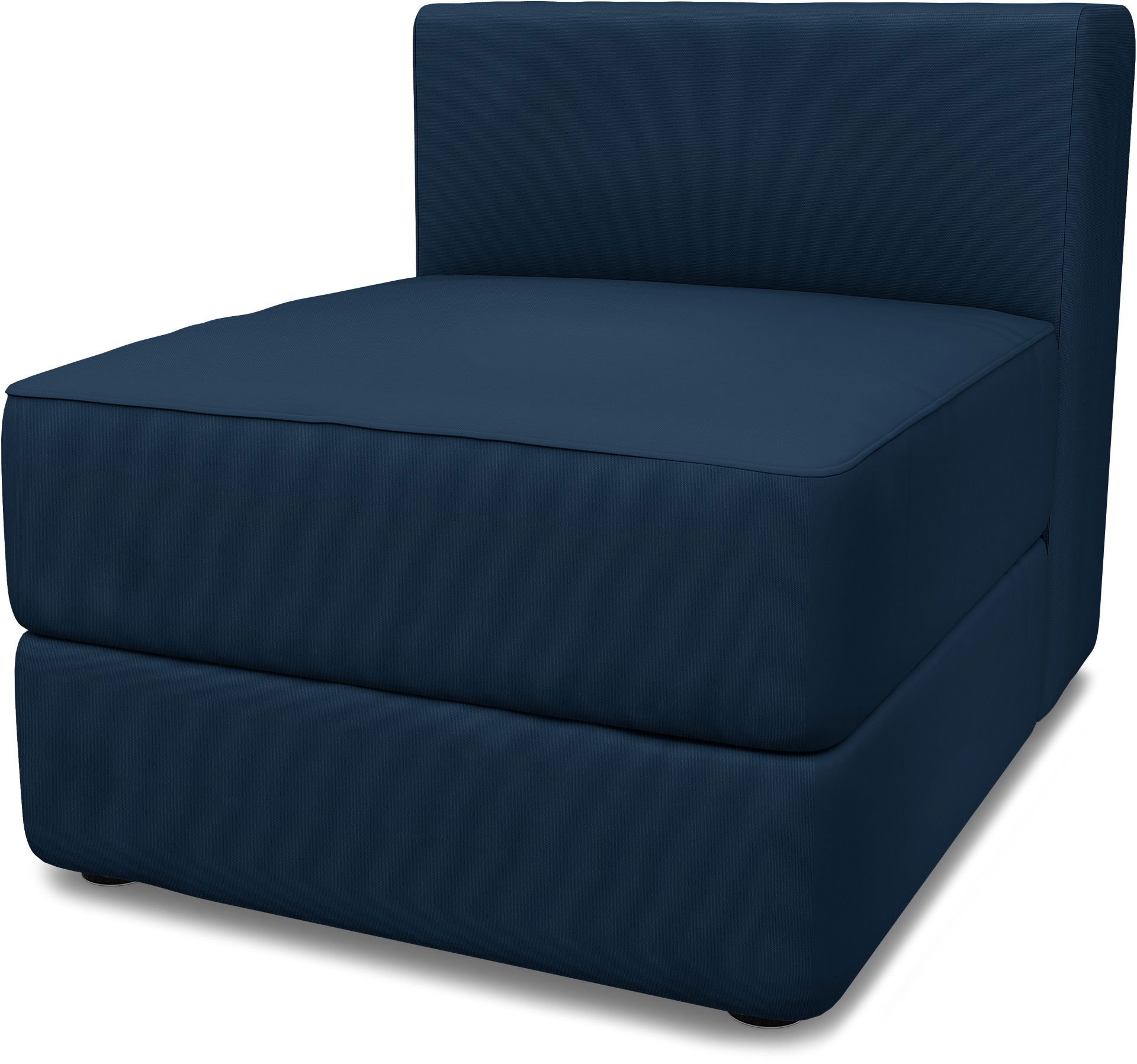 IKEA - Överdrag till Jättebo 1-sitsmodul, Deep Navy Blue, Bomull - Bemz