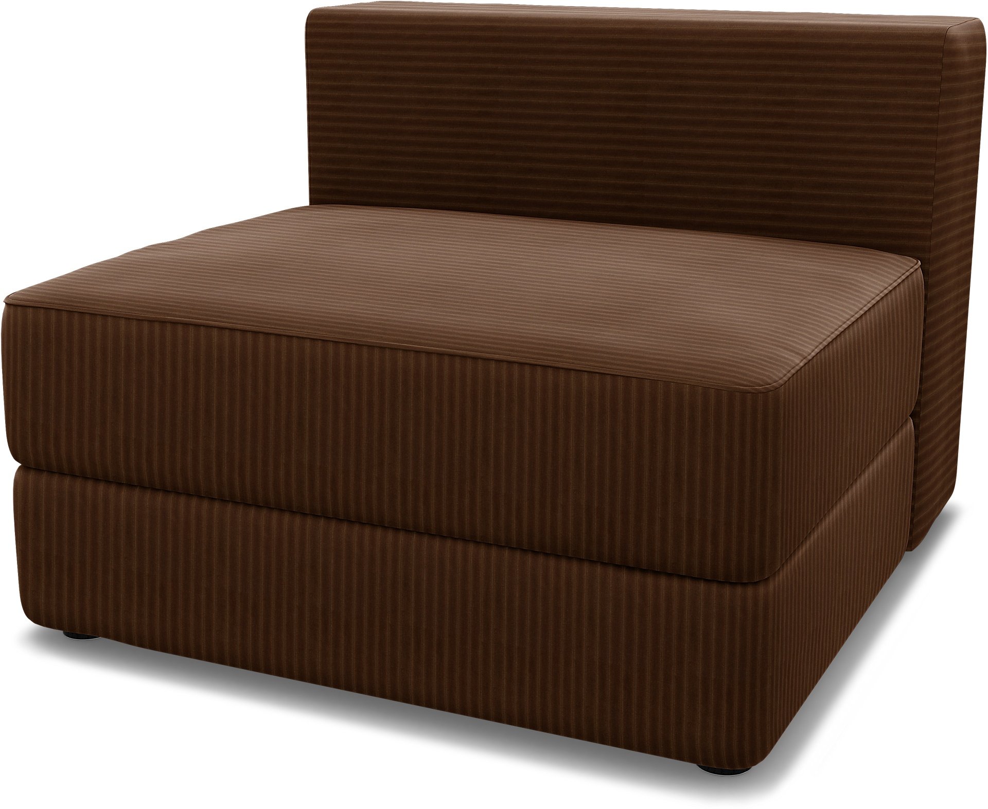 IKEA - Jattebo 1,5 Seat Module Cover, Chocolate Brown, Corduroy - Bemz