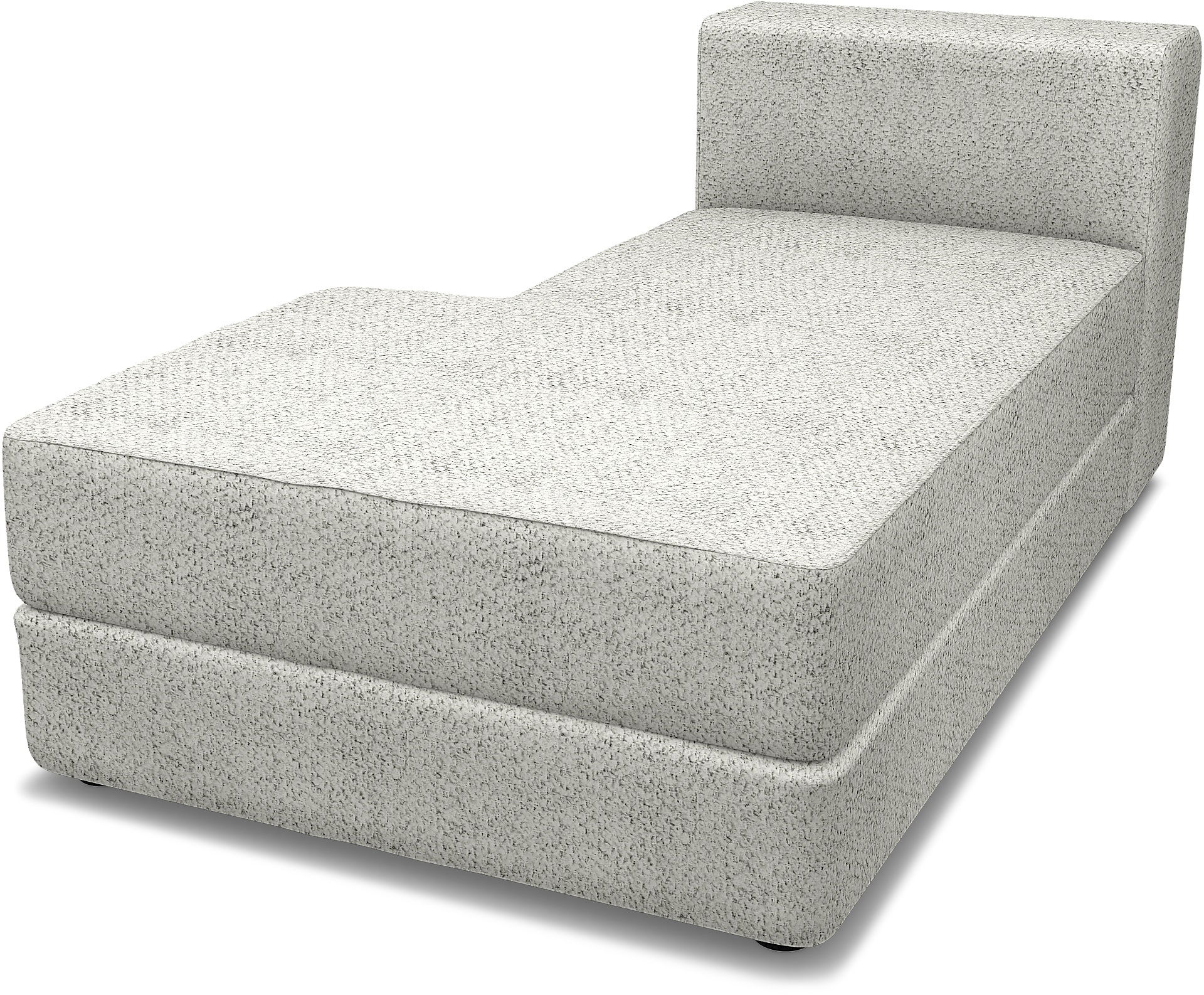 IKEA - Jättebo Chaise Module Cover (left), Ivory, Bouclé & Texture - Bemz