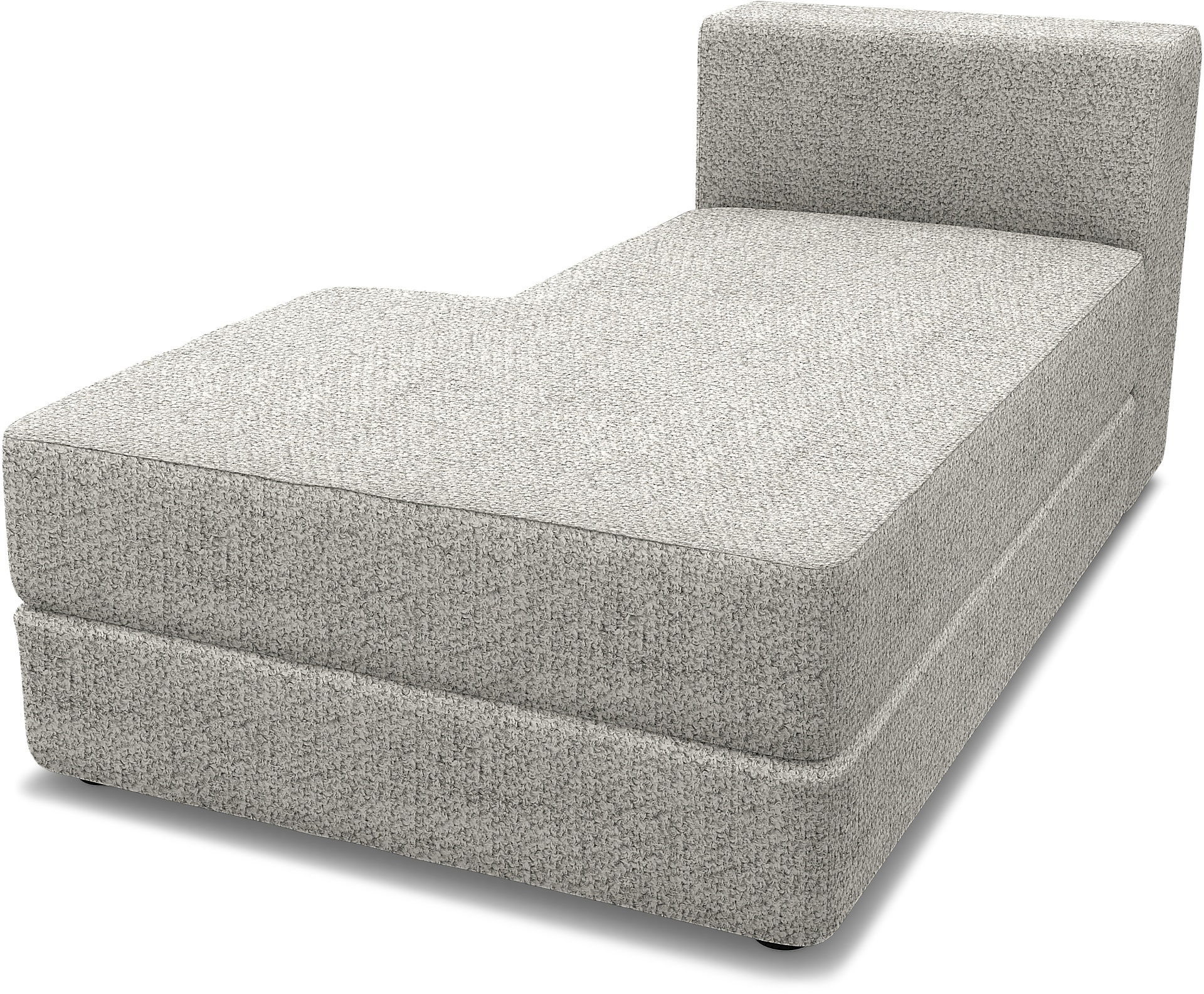 IKEA - Jättebo Chaise Module Cover (left), Driftwood, Bouclé & Texture - Bemz
